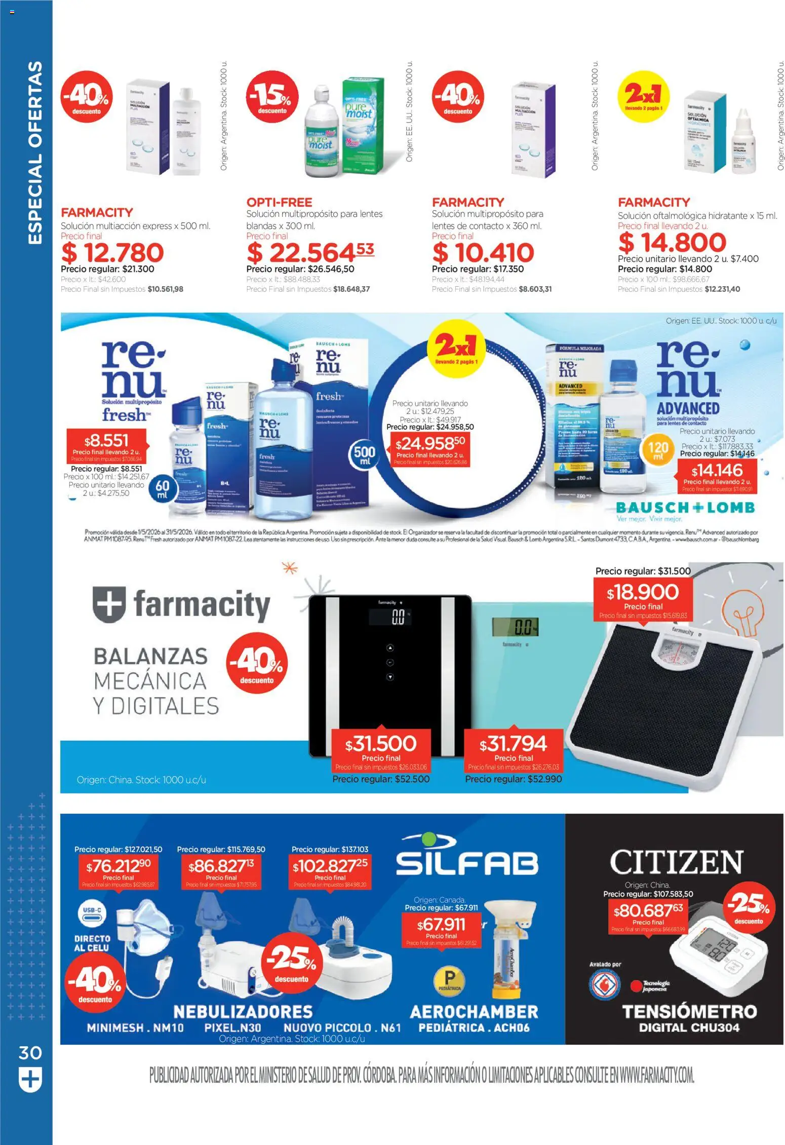Farmacity catálogo │ válido desde el 30.04.2026 | Página: 30 | Productos: Organizador, Usb, Tensiómetro