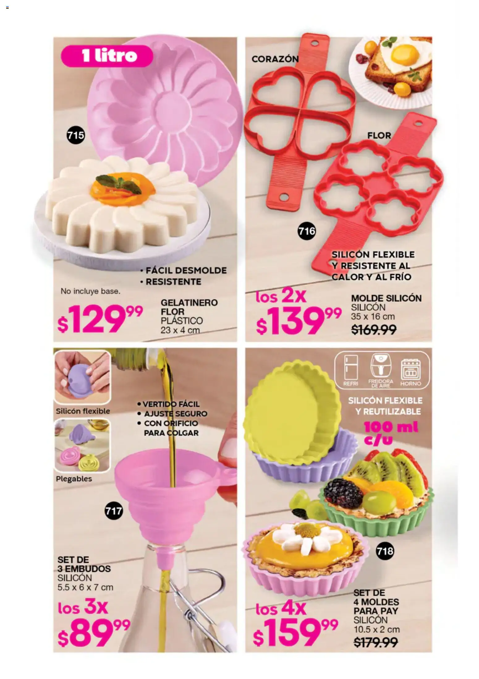 Nuevas ofertas de Fuller válidas en toda la República Mexicana desde el 22/07/2026. ¡Encuentra las mejores ofertas en Fuller campaña 8 2026! | Página: 168 | Productos: Horno, Freidora de aire, Freidora, Molde
