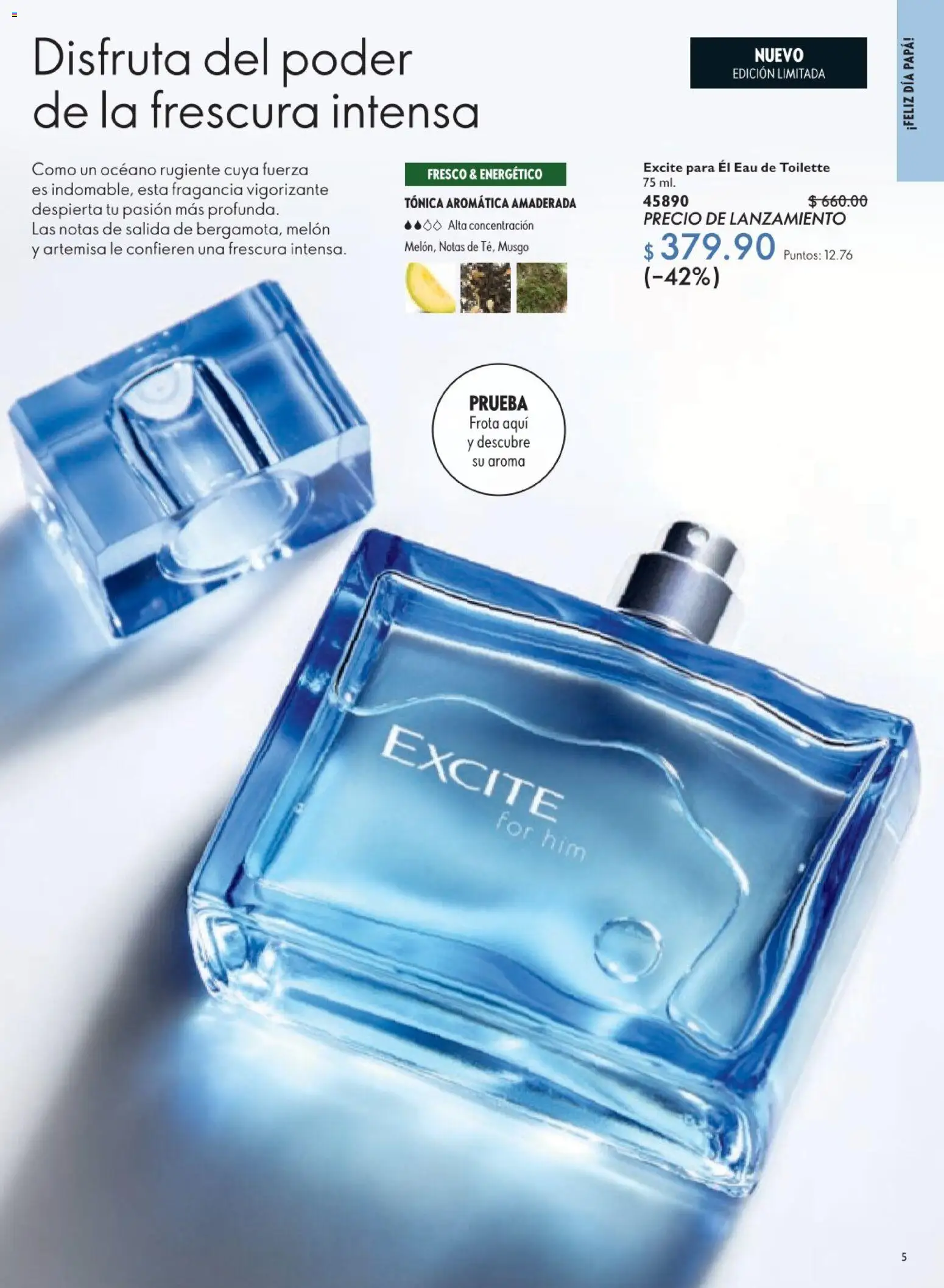 Nuevas ofertas de Oriflame válidas en toda la República Mexicana desde el 30.05.2026. ¡Encuentra las mejores ofertas en Oriflame campaña 8 2026! | Página: 5 | Productos: Papa, Melón, Fragancia, Eau de toilette