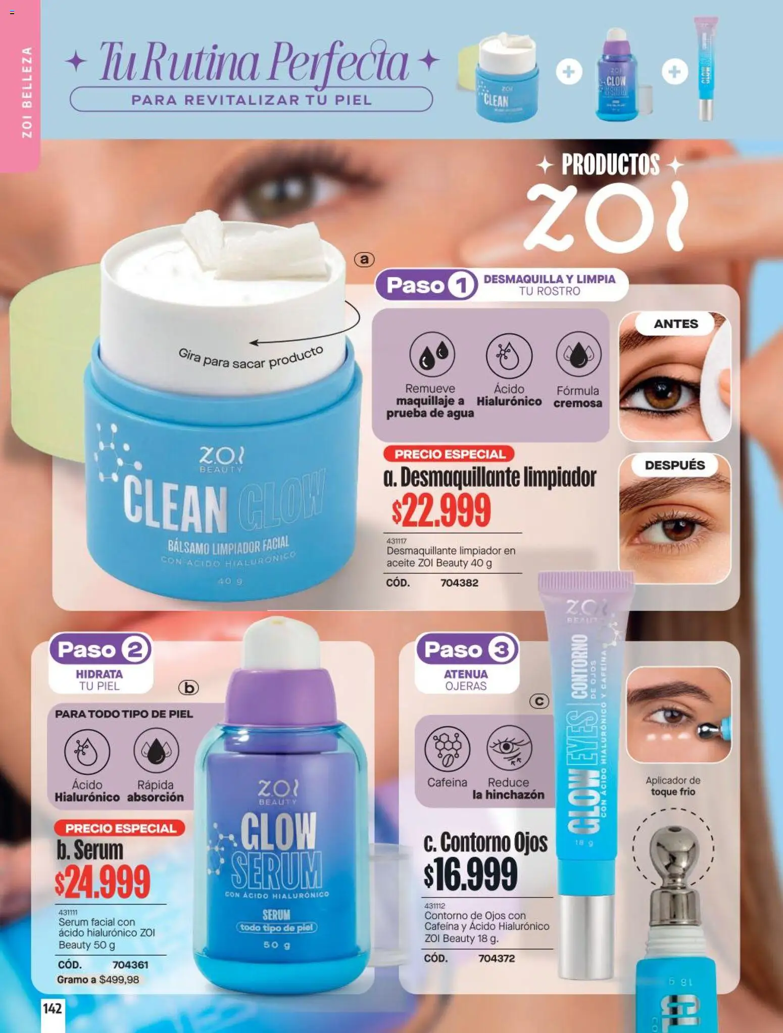 Carmel revista - valida desde el 11/08/2026 | Página: 142 | Productos: Limpiador, Maquillaje, Desmaquillante, Aceite