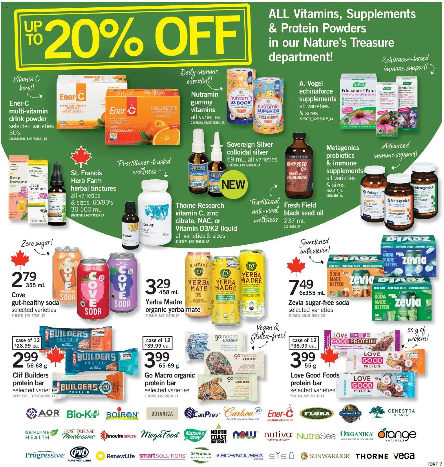 Fortinos flyer valid from Sep 3, 2026 | Page: 8 | Products: Sugar, Mushrooms, Oil, Protein
