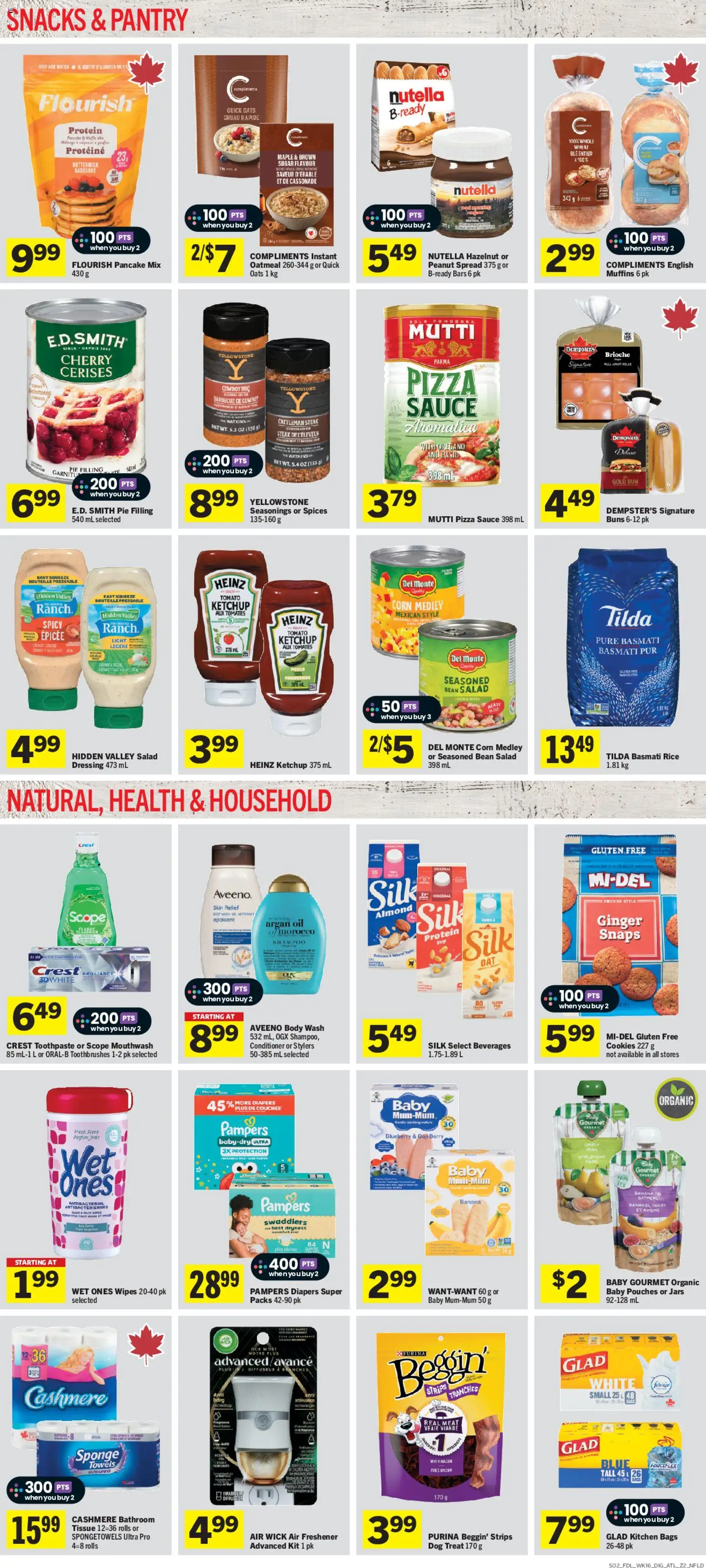 Foodland flyer valid from Aug 13, 2026 | Page: 6 | Products: Water, Steak, Spread, Pizza