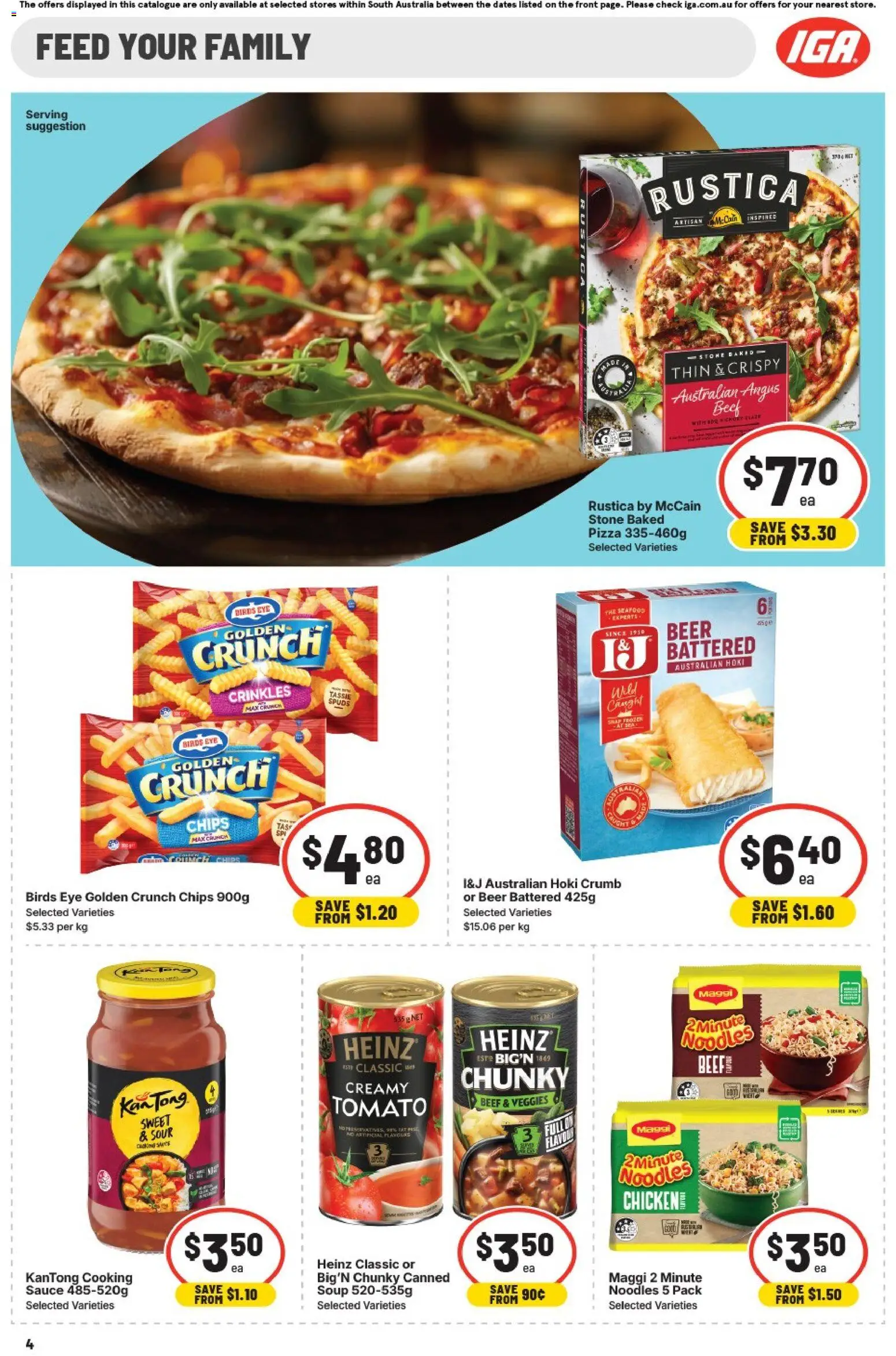 IGA catalogue - valid from 20.05.2026 | Page: 5 | Products: Noodles, Beef, Chips, Soup
