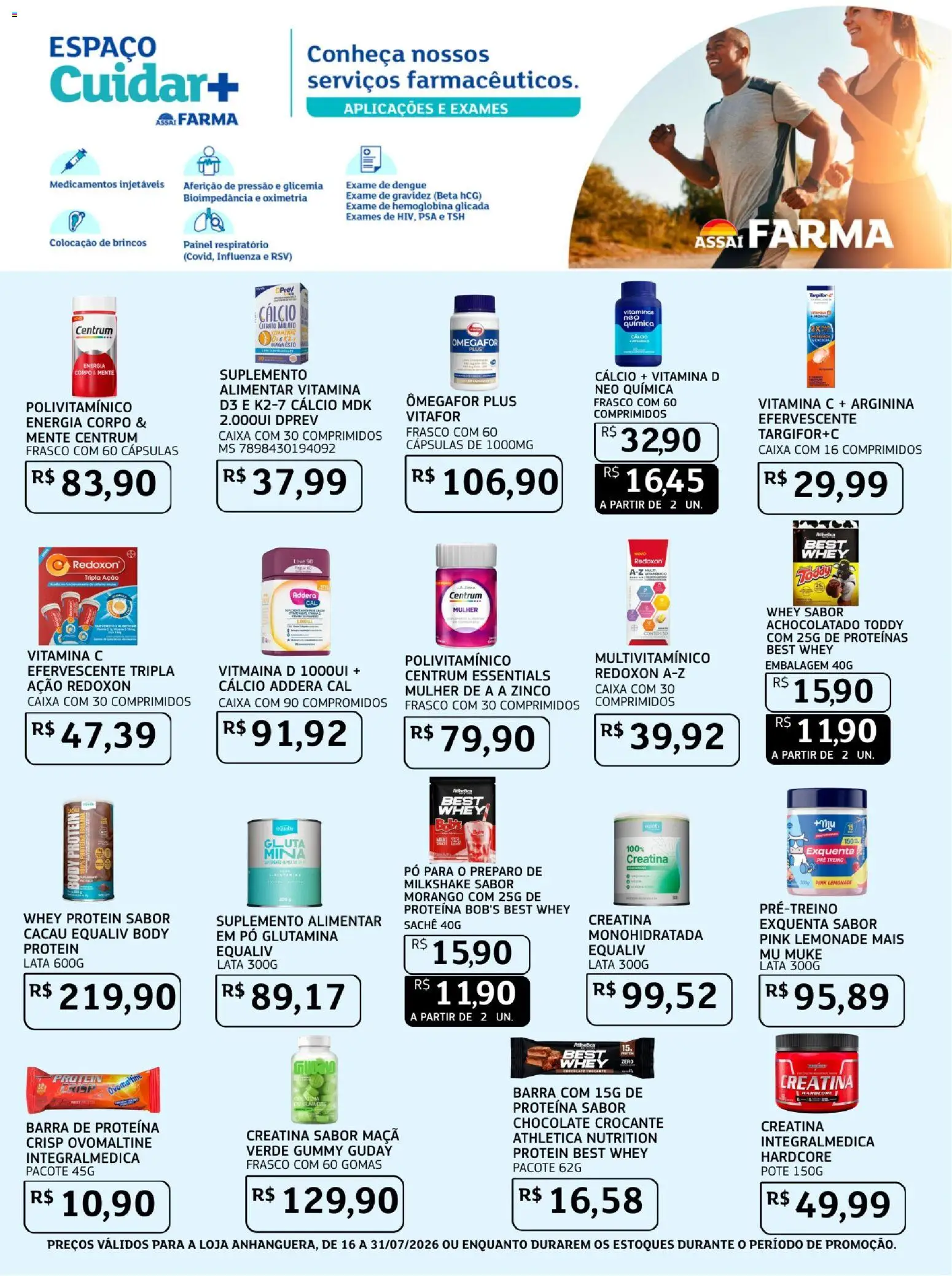 Assaí Atacadista Folheto - válido de 16/07/2026 | Página: 2 | Produtos: Achocolatado, Milkshake, Vitamina d, Whey protein