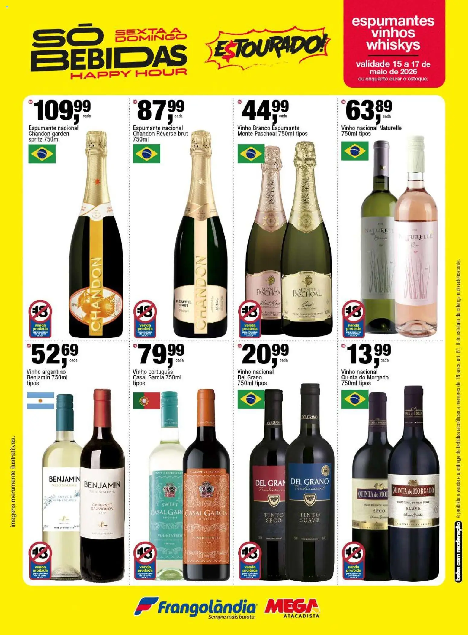 Frangolândia Folheto - válido de 15.05.2026 | Página: 8 | Produtos: Espumante, Maiô, Vinho, Benjamin
