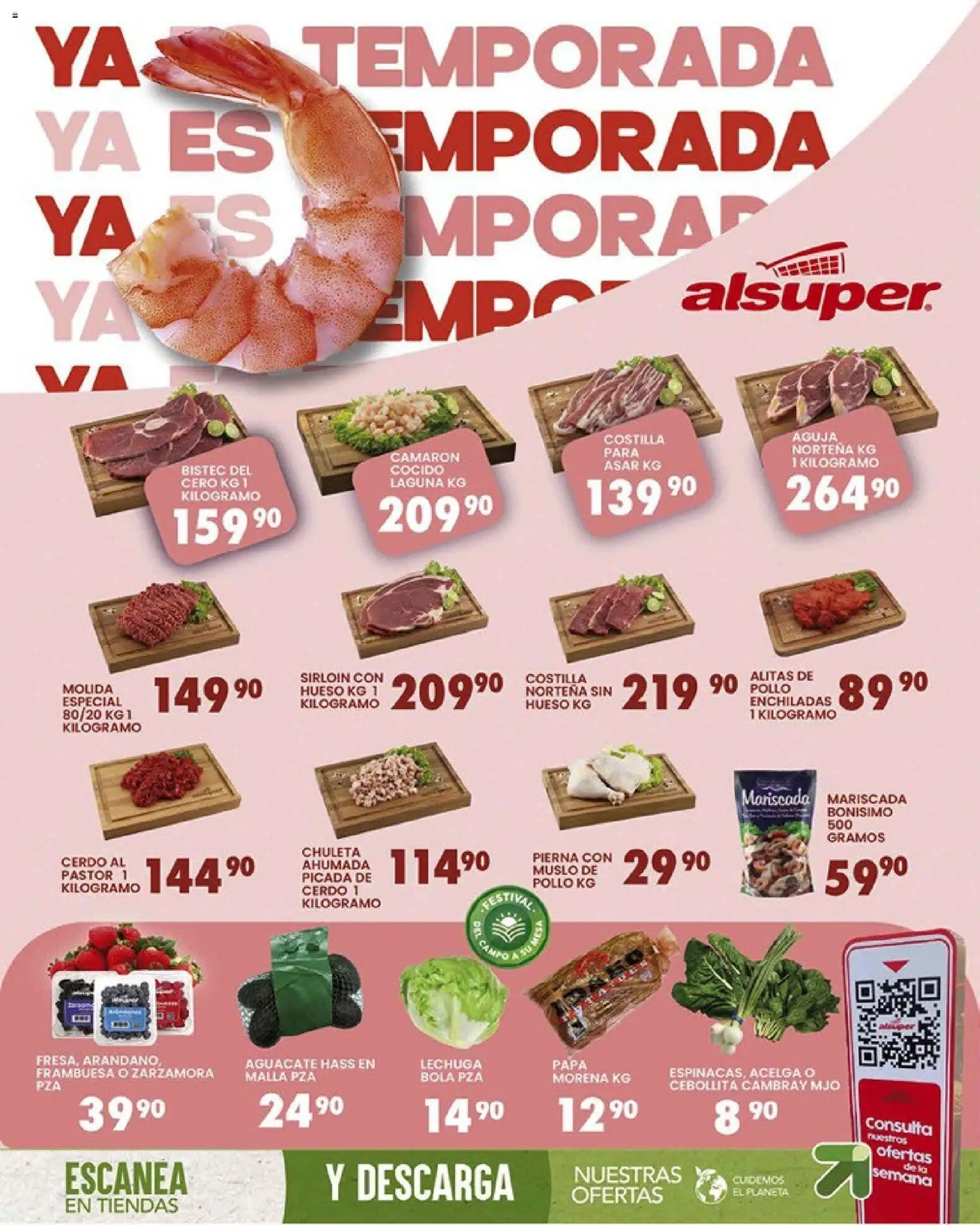 Nuevas ofertas de Alsuper válidas en toda la República Mexicana desde el 03/04/2026. ¡Encuentra las mejores ofertas en Alsuper folleto Saltillo! | Página: 8 | Productos: Pollo, Lechuga, Aguacate, Malla