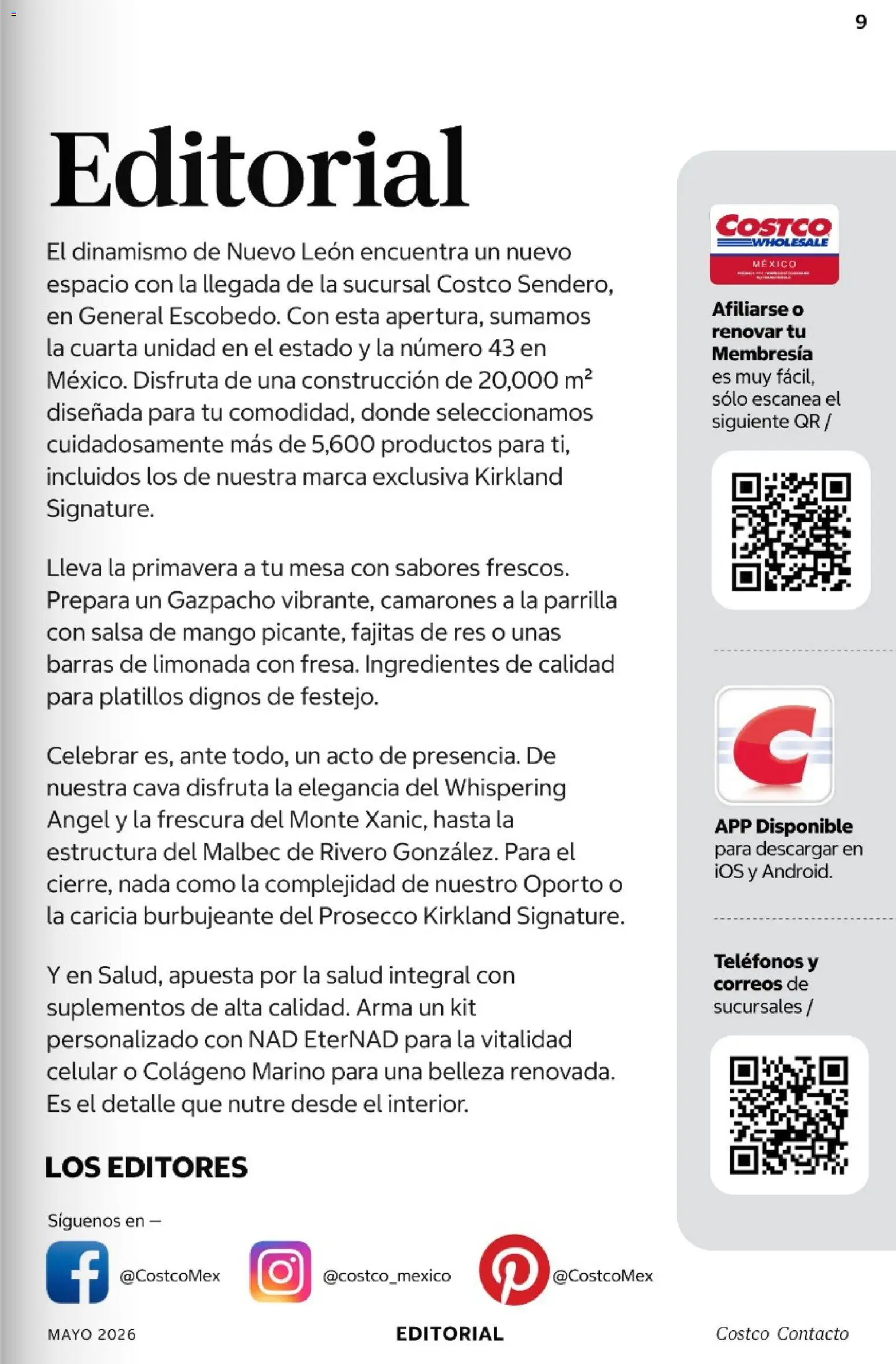 Nuevas ofertas de Costco válidas en toda la República Mexicana desde el 01.05.2026. ¡Encuentra las mejores ofertas en Costco Revista Mayo 2026! | Página: 9 | Productos: Mango, Res, Parrilla, Mesa