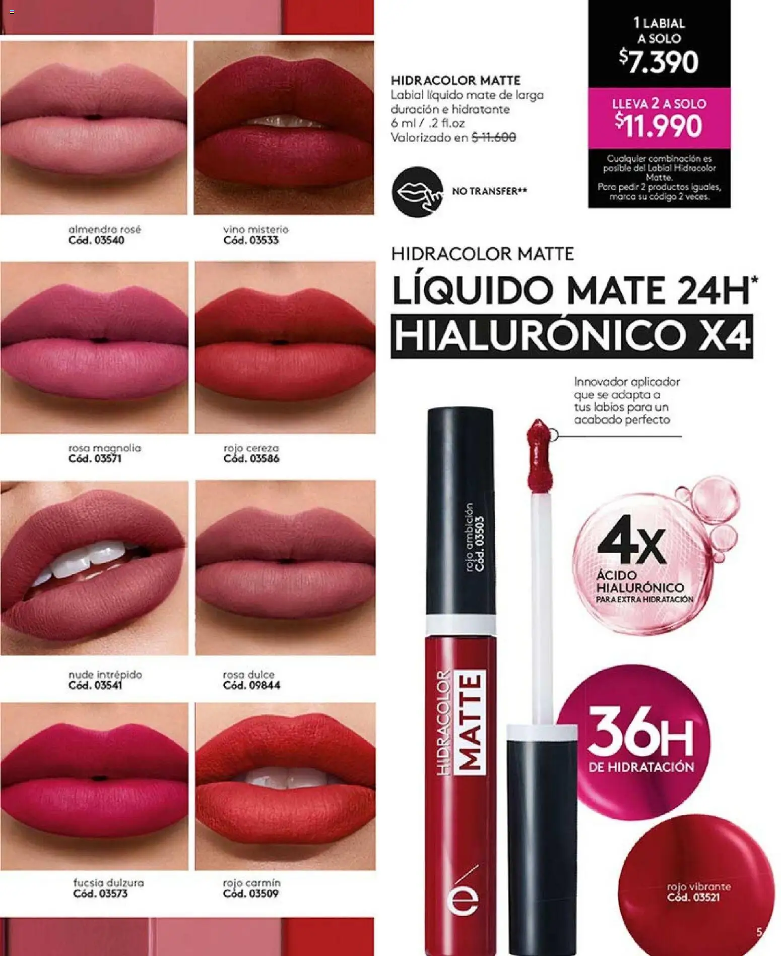 Catálogo Ésika Campaña 4 │ válido desde el 15.02.2026 | Página: 5 | Productos: Almendra, Mate, Vino, Labial