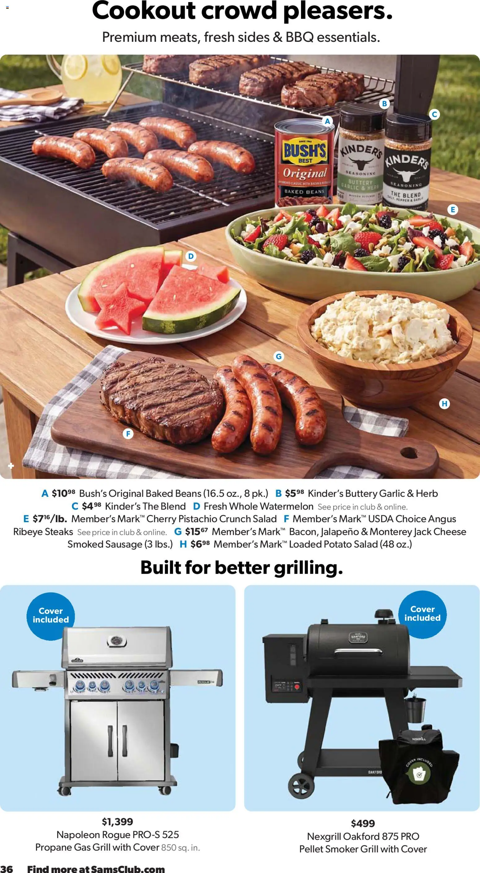 Sam's Club Weekly Ad - valid from 29.04.2026 | Page: 36 | Products: Cheese, Sausage, Garlic, Watermelon