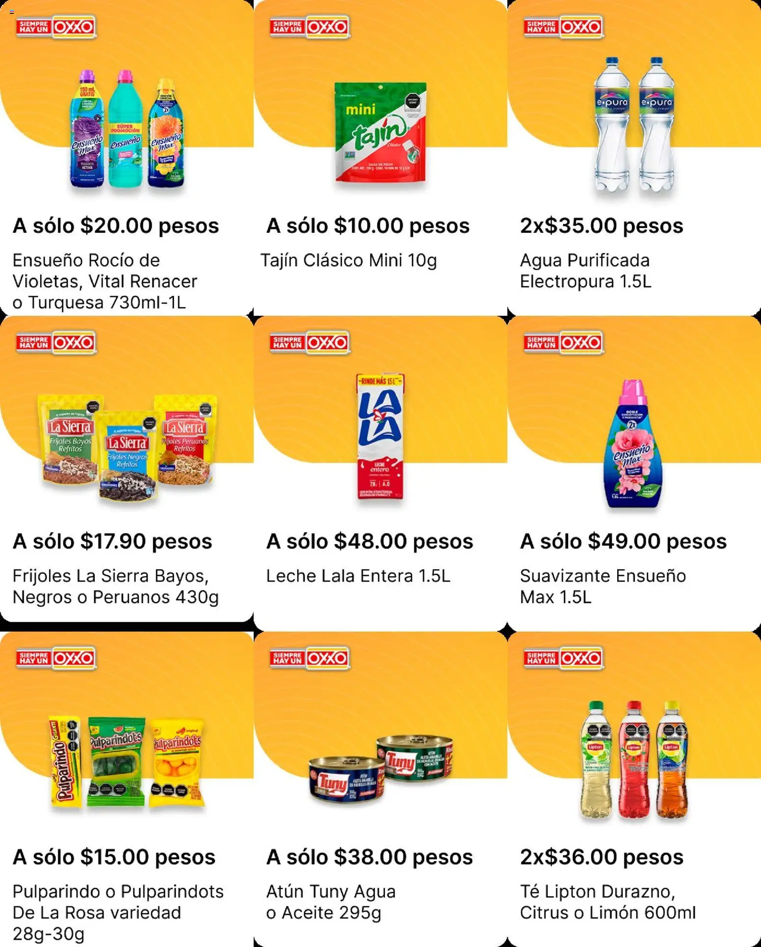 Nuevas ofertas de OXXO válidas en toda la República Mexicana desde el 03/09/2026. ¡Encuentra las mejores ofertas en OXXO folleto! | Página: 10 | Productos: Limón, Aceite, Sierra, Té