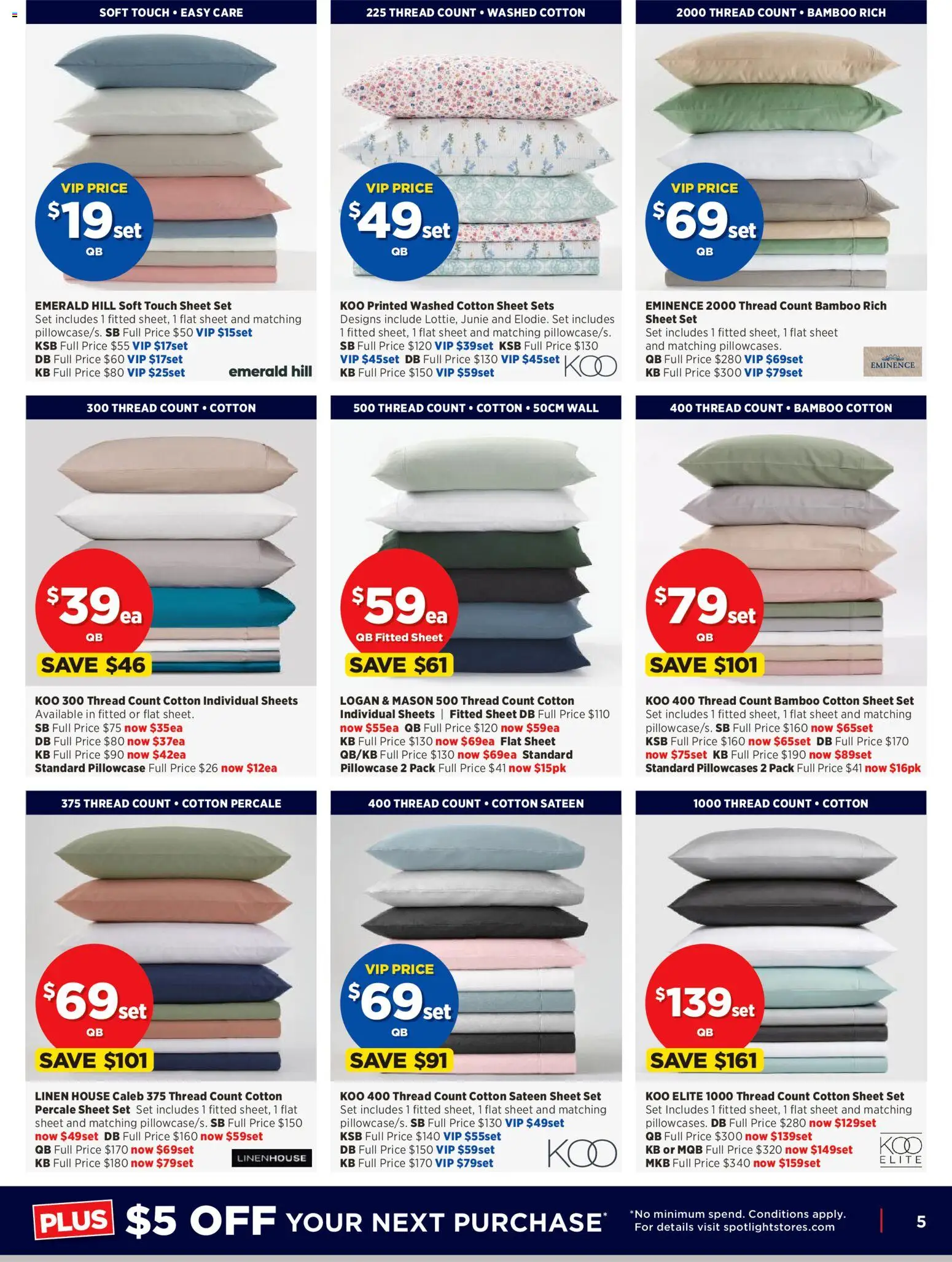 Spotlight catalogue - valid from 02/09/2026 | Page: 5 | Products: Emerald, Linen