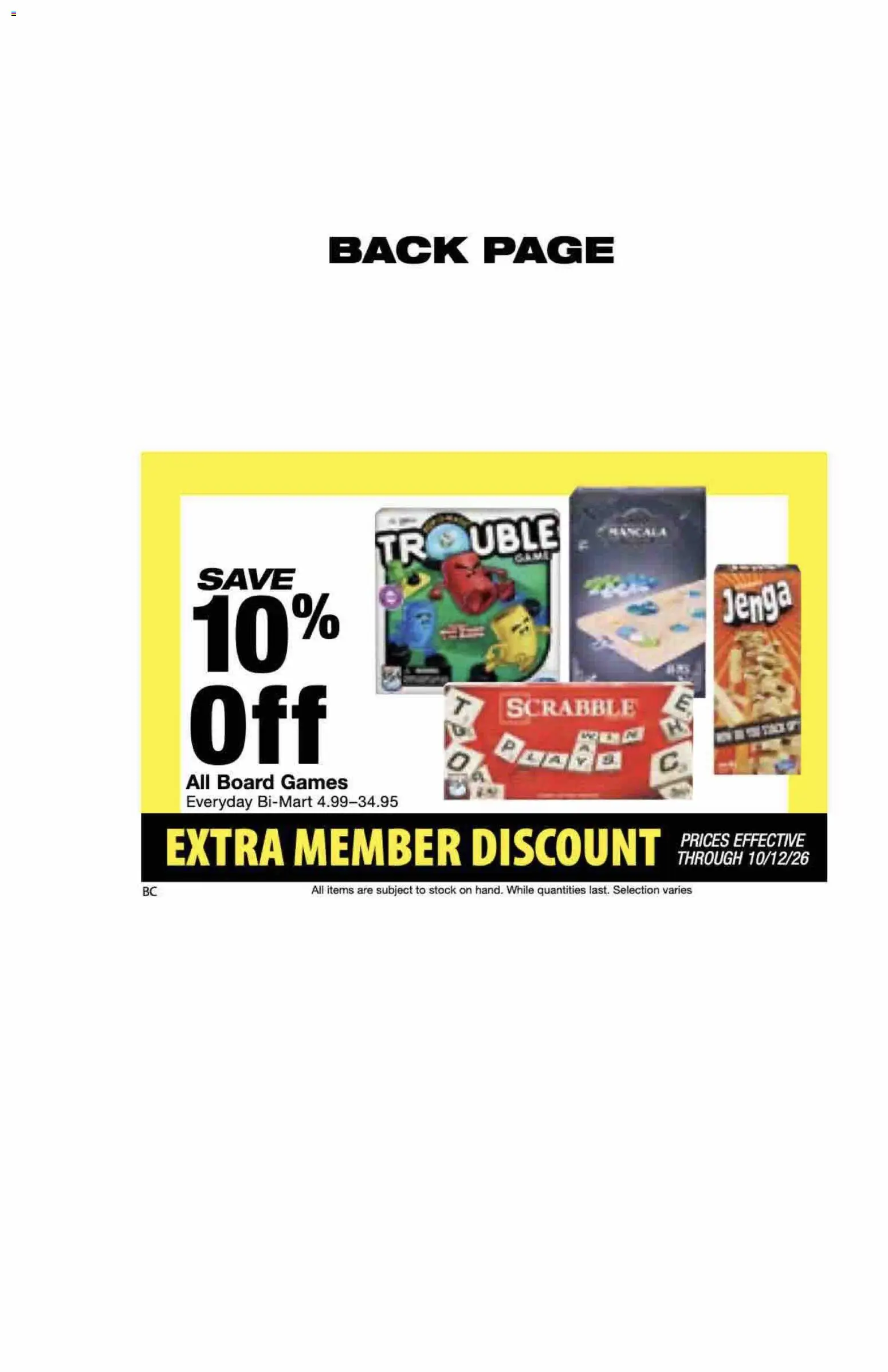 Bi-Mart Extra Member Discount Book - valid from 09/28/2026 | Page: 50