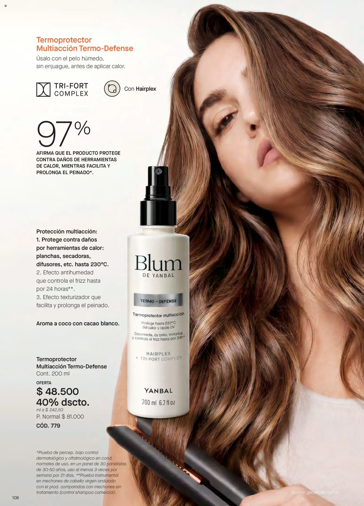 Yanbal revista - valida desde el 10/10/2026 | Página: 108 | Productos: Bajo, Termo, Peinado, Cacao