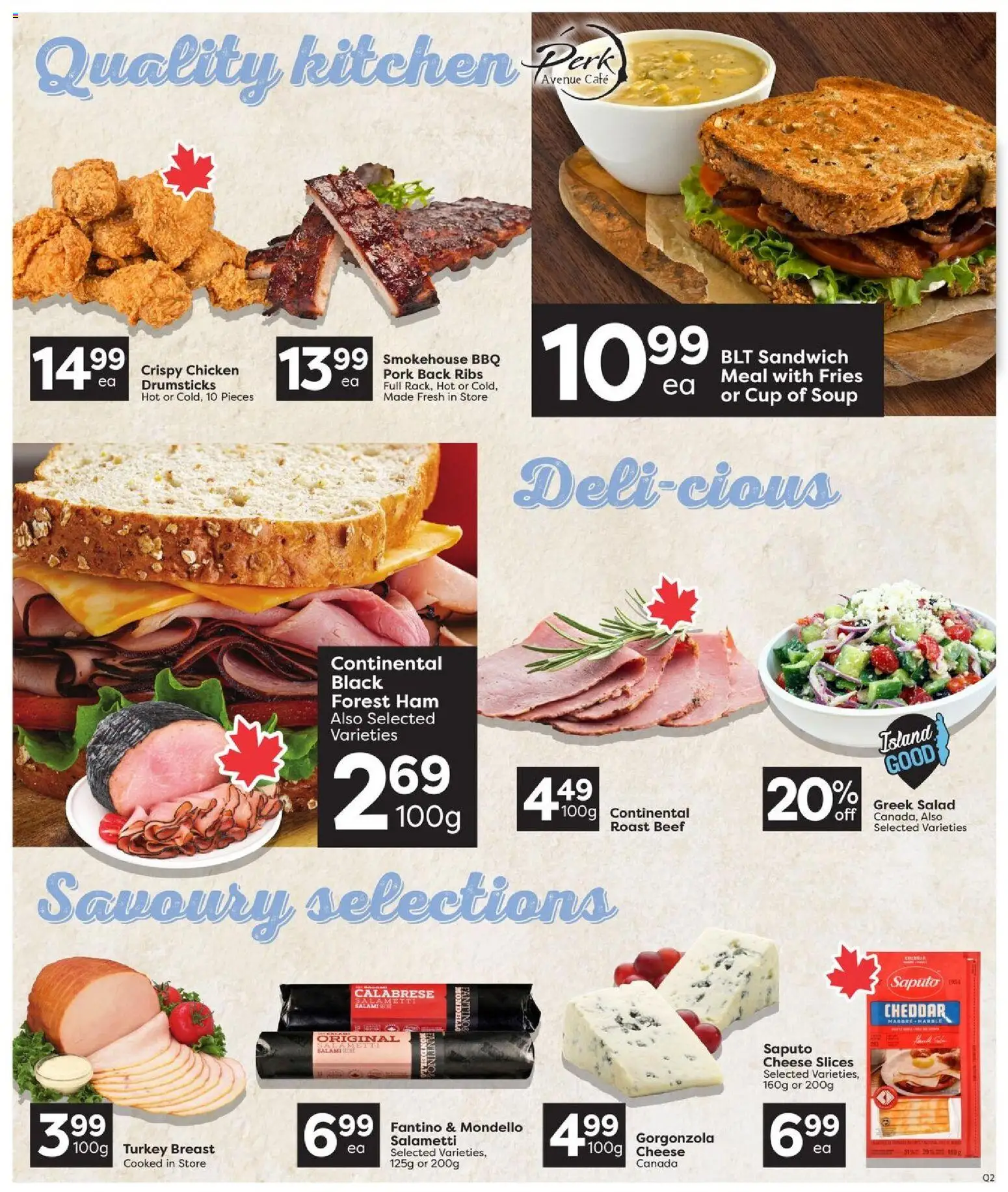 Quality Foods flyer valid from Jul 16, 2026 | Page: 6 | Products: Turkey, Cheese, Ham, Chicken