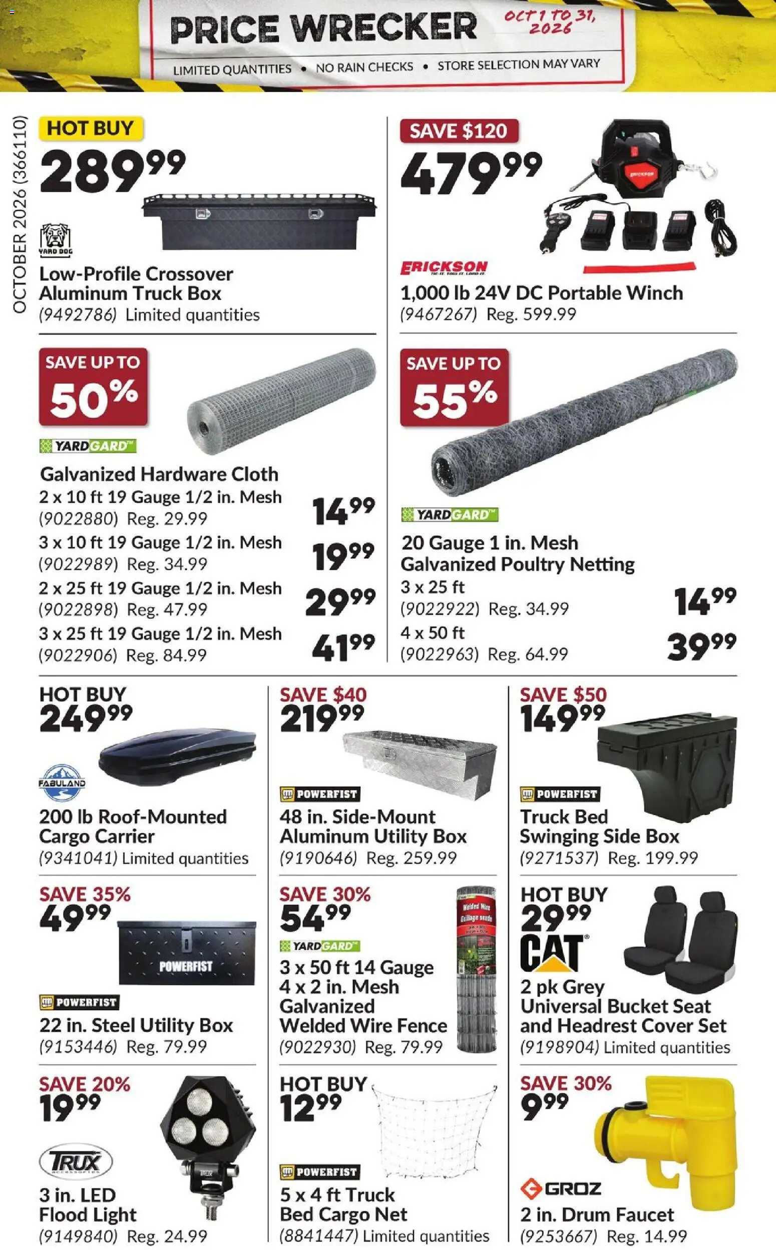 Princess Auto flyer valid from Oct 1, 2026 | Page: 11 | Products: Poultry, Bed, Box