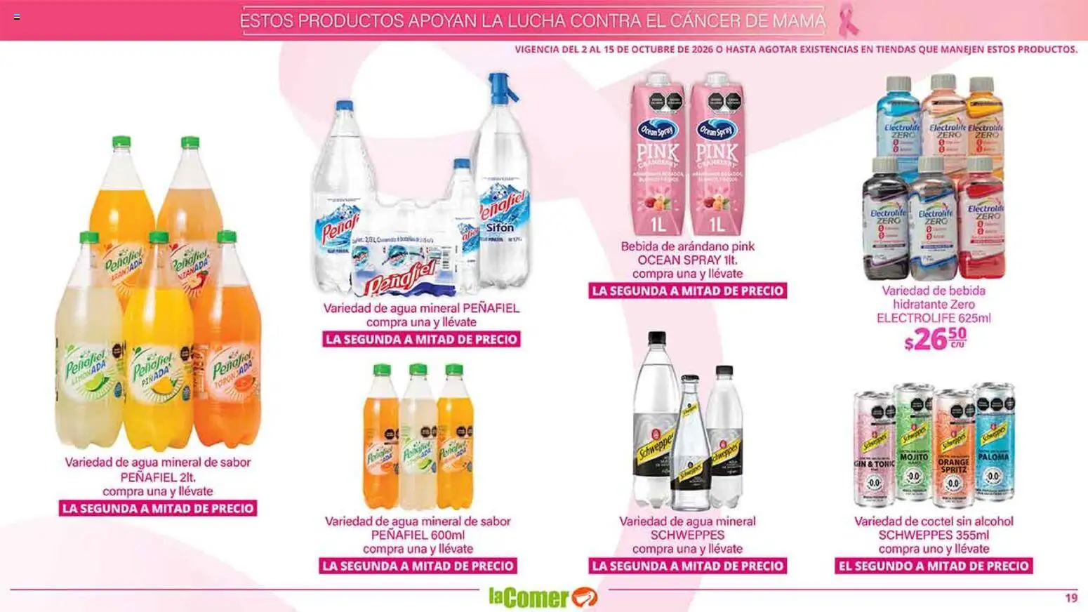 Nuevas ofertas de La Comer válidas en toda la República Mexicana desde el 02/10/2026. ¡Encuentra las mejores ofertas en La Comer folleto es la tienda rosa! | Página: 19