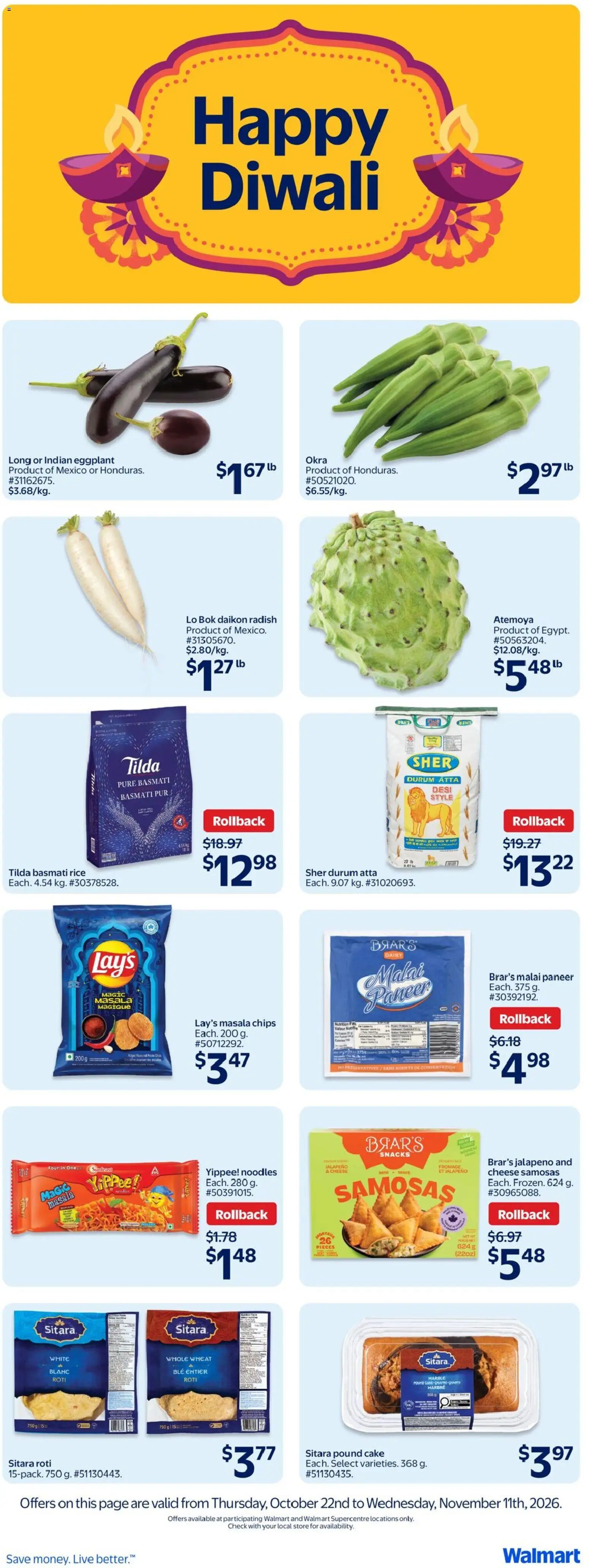 Walmart flyer valid from Oct 22, 2026 | Page: 3