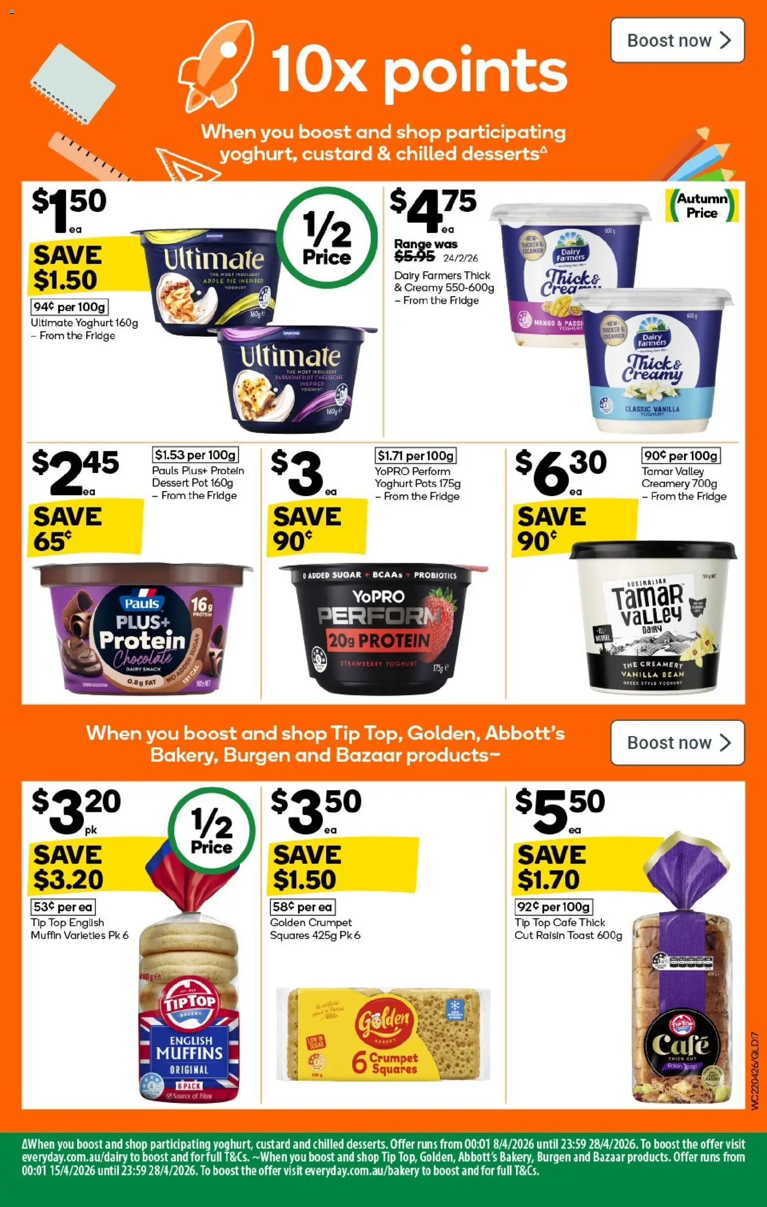 Woolworths catalogue - valid from 22.04.2026 | Page: 17 | Products: Dairy, Chocolate, Muffins, Mango