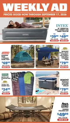 Preview of Big 5 Sporting Goods weekly ads valid from 09/09/2026
