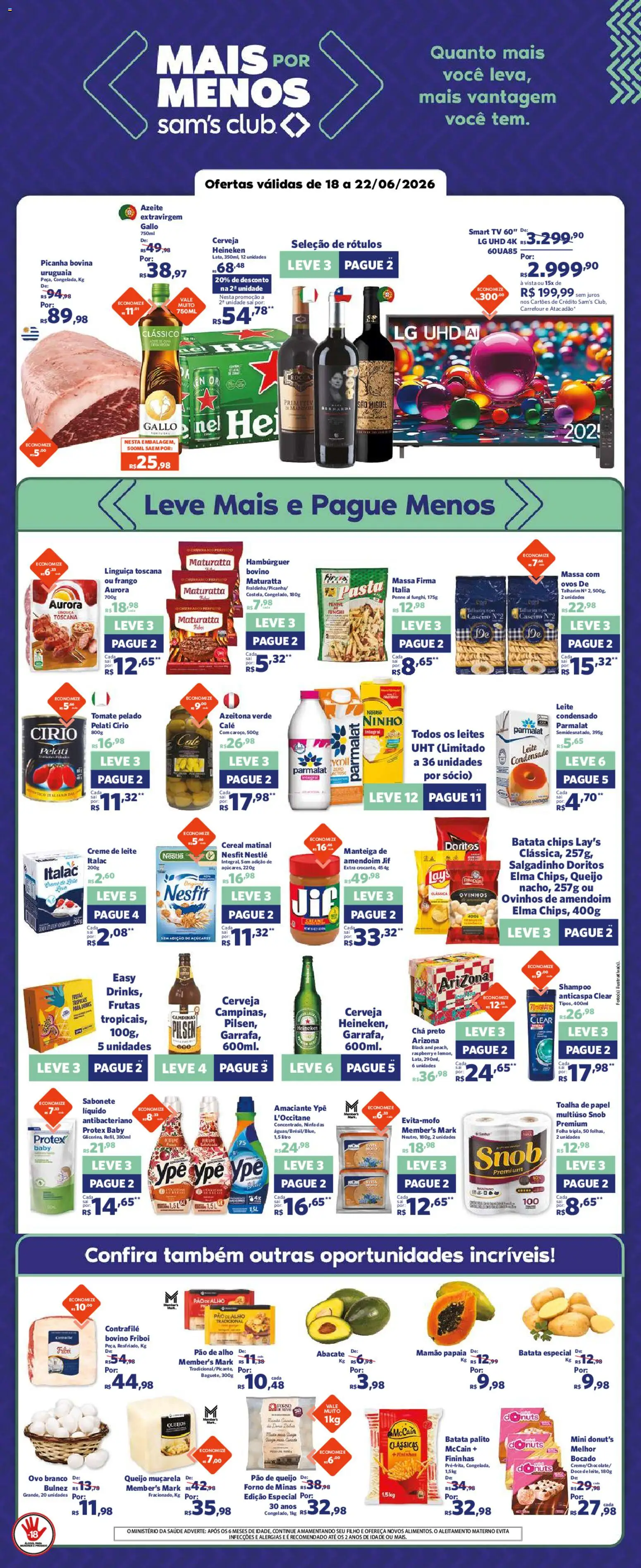 Sam's Club Folheto - válido de 18.06.2026 | Página: 1