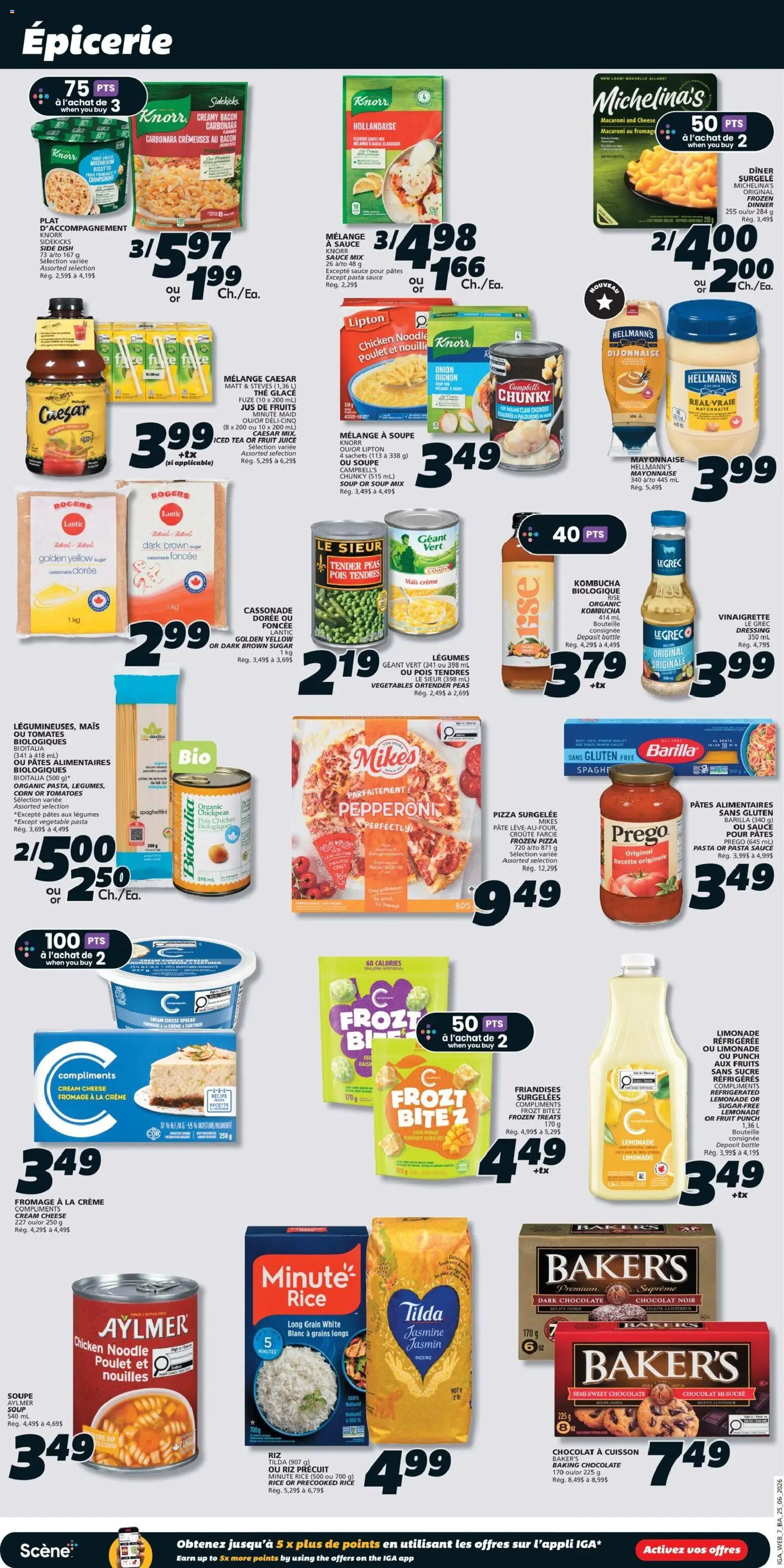 IGA flyer valid from Jun 25, 2026 | Page: 10 | Products: Rice, Cream, Chicken, Tomatoes