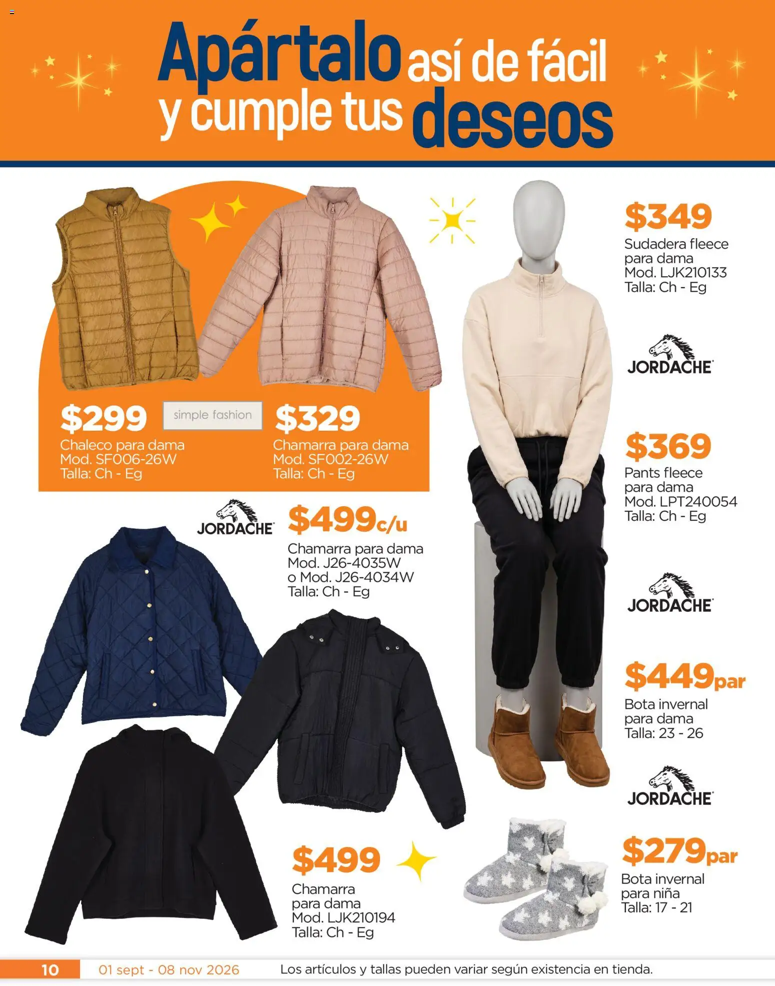 Nuevas ofertas de Chedraui válidas en toda la República Mexicana desde el 01/09/2026. ¡Encuentra las mejores ofertas en Chedraui folleto Llegan los porti ofertones! | Página: 10 | Productos: Chaleco, Chamarra, Sudadera, Pants