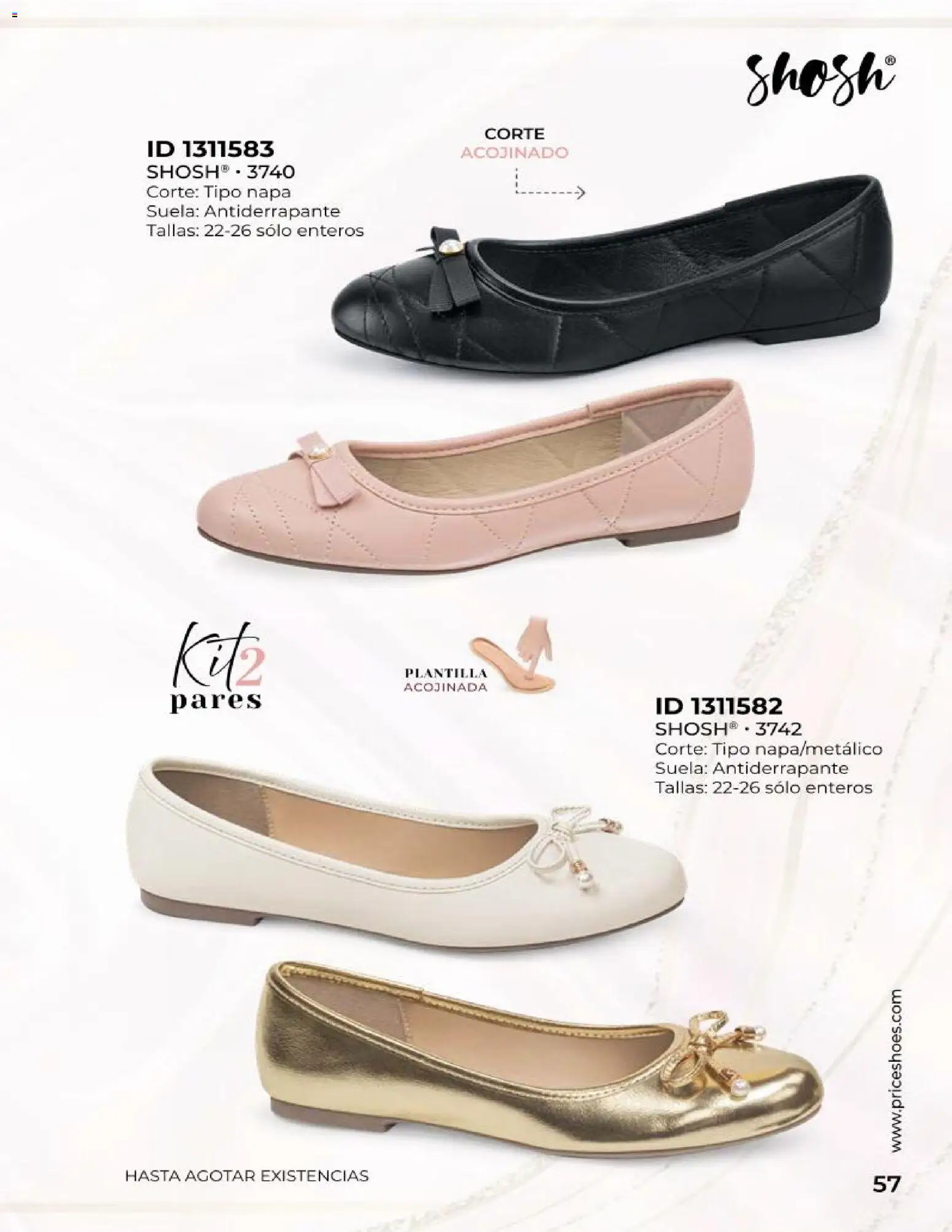 Nuevas ofertas de Price Shoes válidas en toda la República Mexicana desde el 23.04.2026. ¡Encuentra las mejores ofertas en Price Shoes catálogo Especial Confort! | Página: 57
