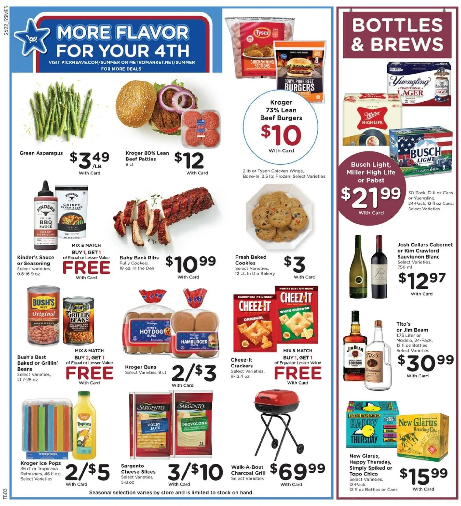 Pick ‘n Save Weekly Ad - valid from 07/01/2026 | Page: 6 | Products: Bakery, Asparagus, Sauce, Grill