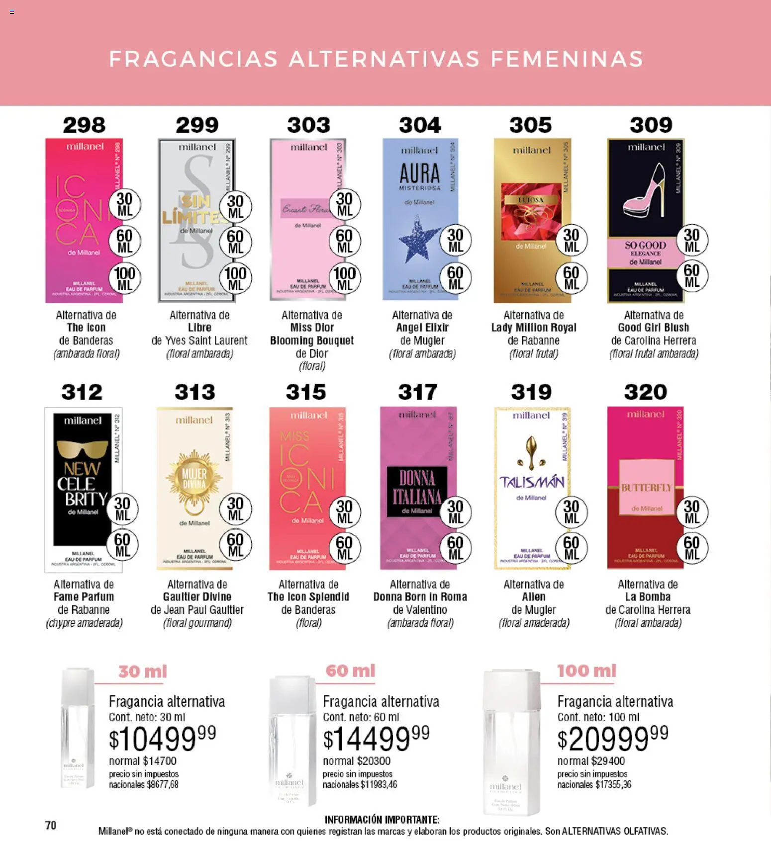 Millanel - Catálogo │ válido desde el 25.05.2026 | Página: 70 | Productos: Jean, Fragancia