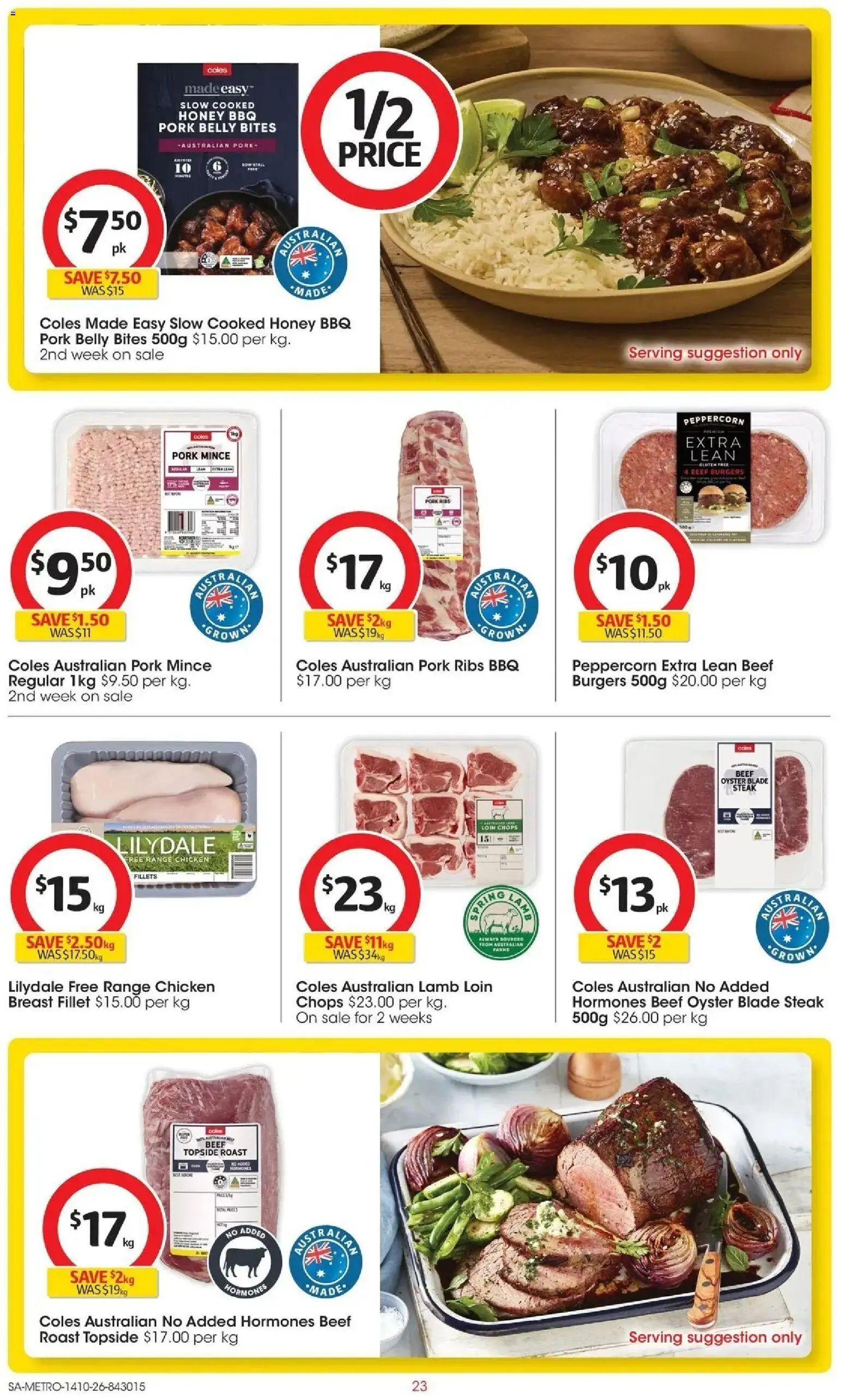 ﻿Coles catalogue valid from 14/10/2026 > Online Australia | Page: 23