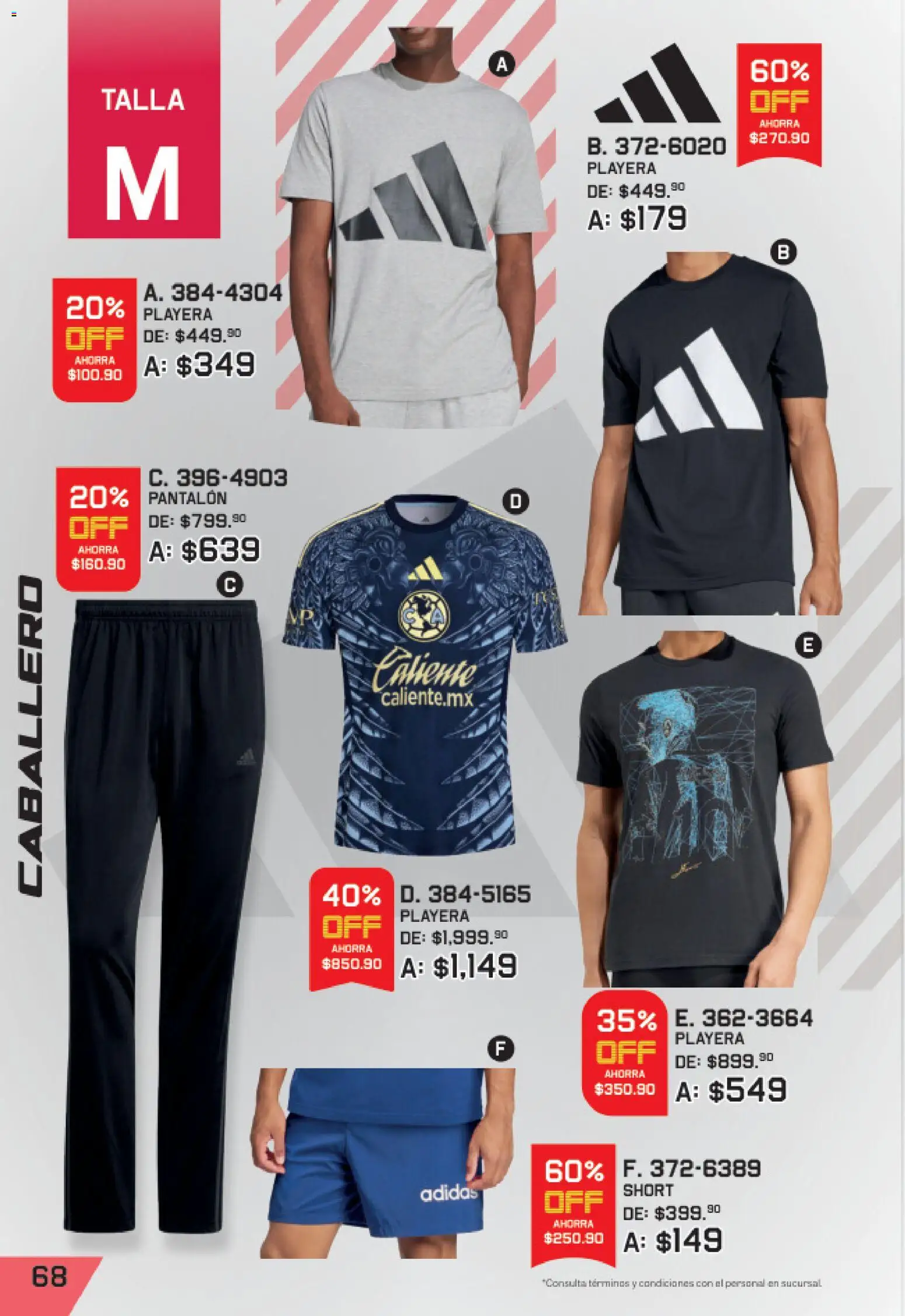 Nuevas ofertas de Andrea válidas en toda la República Mexicana desde el 27/09/2026. ¡Encuentra las mejores ofertas en Andrea catálogo Lo mejor de marcas! | Página: 68 | Productos: Playera, Short