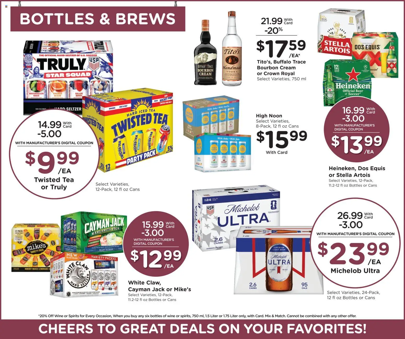 Smith's Weekly Ad - WY - valid from 10.06.2026 | Page: 9 | Products: Beer, Tea, Bourbon, Vodka