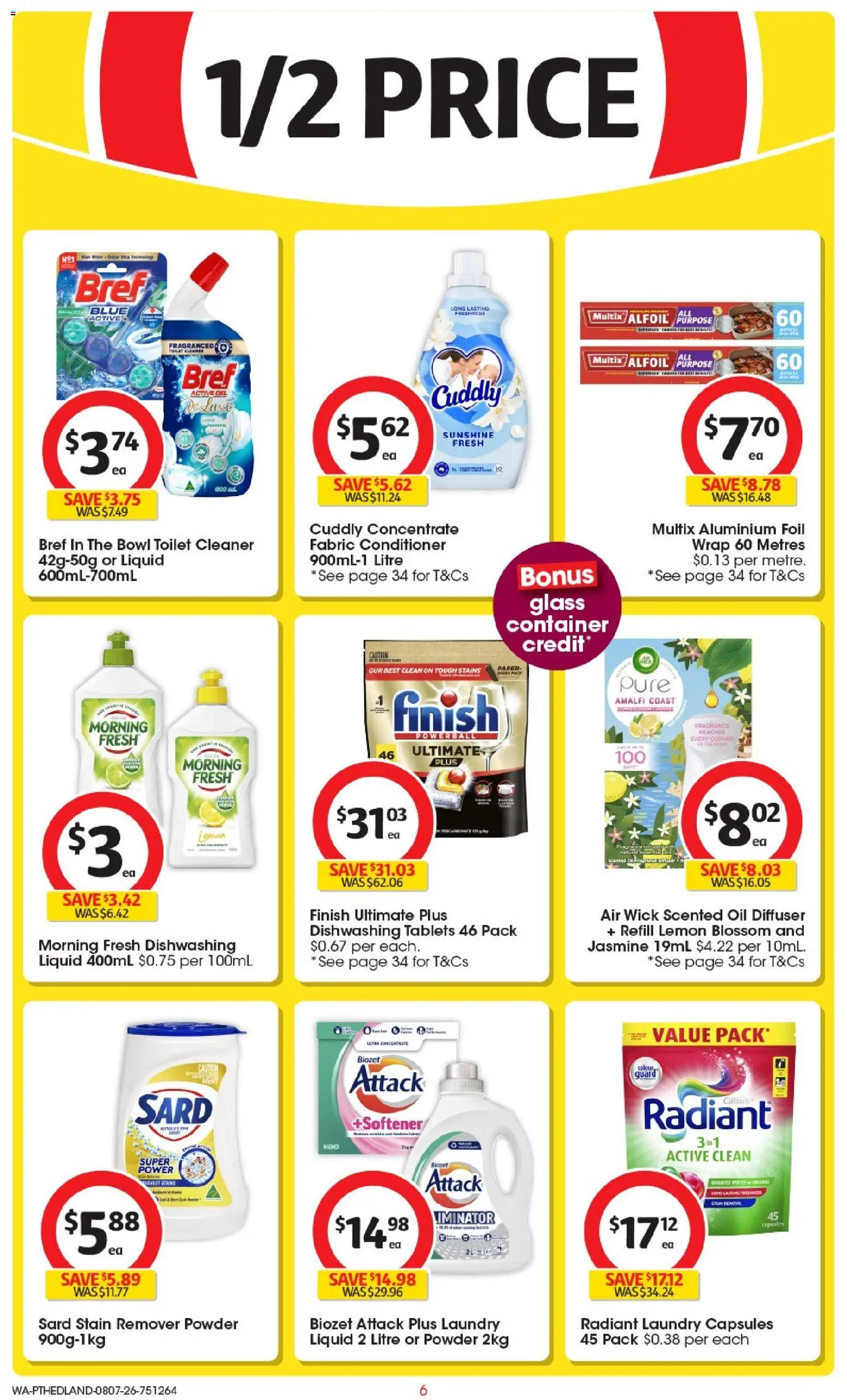Coles catalogue - valid from 08/07/2026 | Page: 6 | Products: Fragrance, Powder, Oil, Laundry