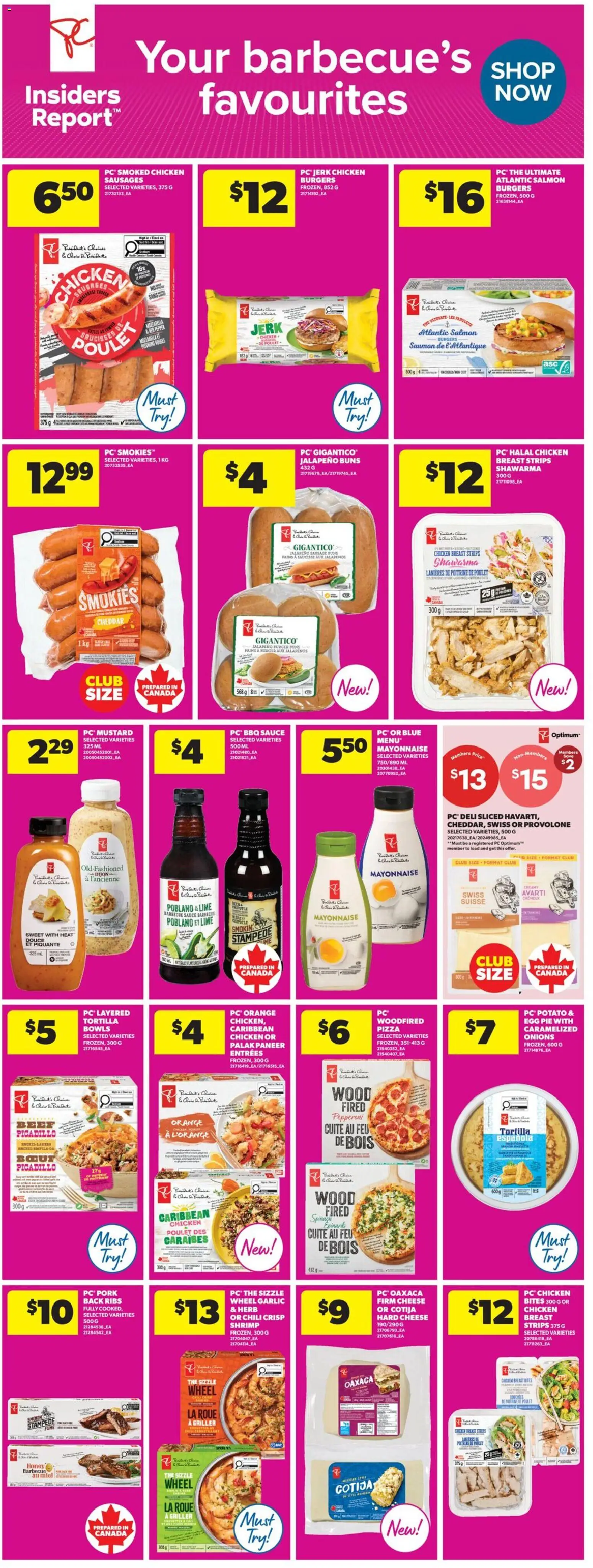 Real Canadian Superstore flyer valid from 18.06.2026 | Page: 15 | Products: PC, Cheese, Pizza, Pork