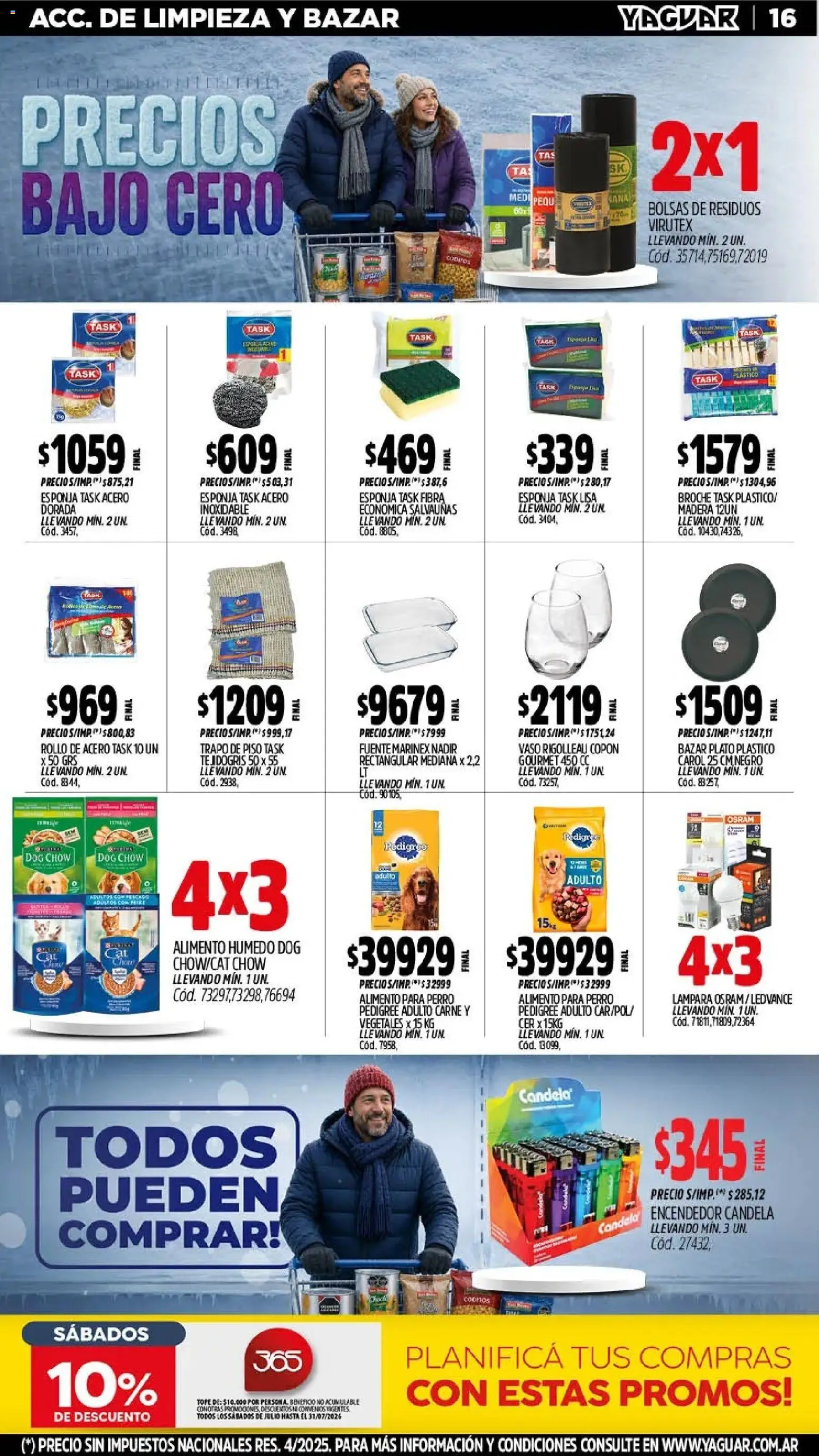 Yaguar - Oferta Semanal Córdoba │ válido desde el 20/07/2026 | Página: 16 | Productos: Encendedor, Lámpara, Fuente, Té