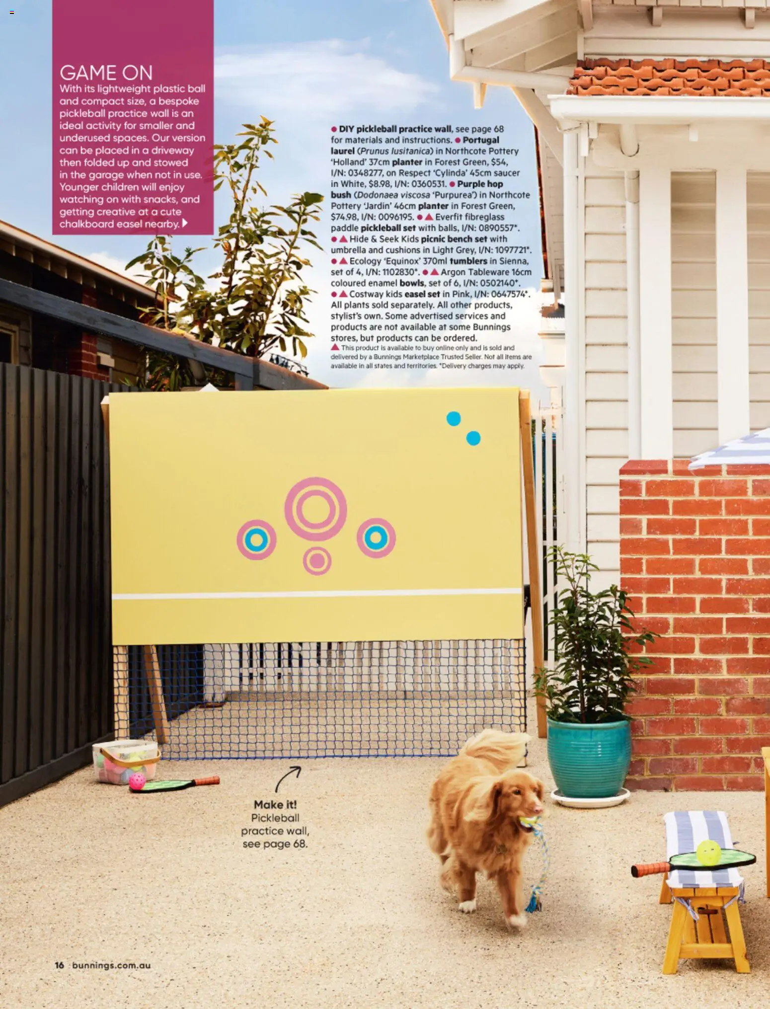 Bunnings Warehouse catalogue - valid from 01/08/2026 | Page: 16 | Products: Light, Umbrella, Game, Bench