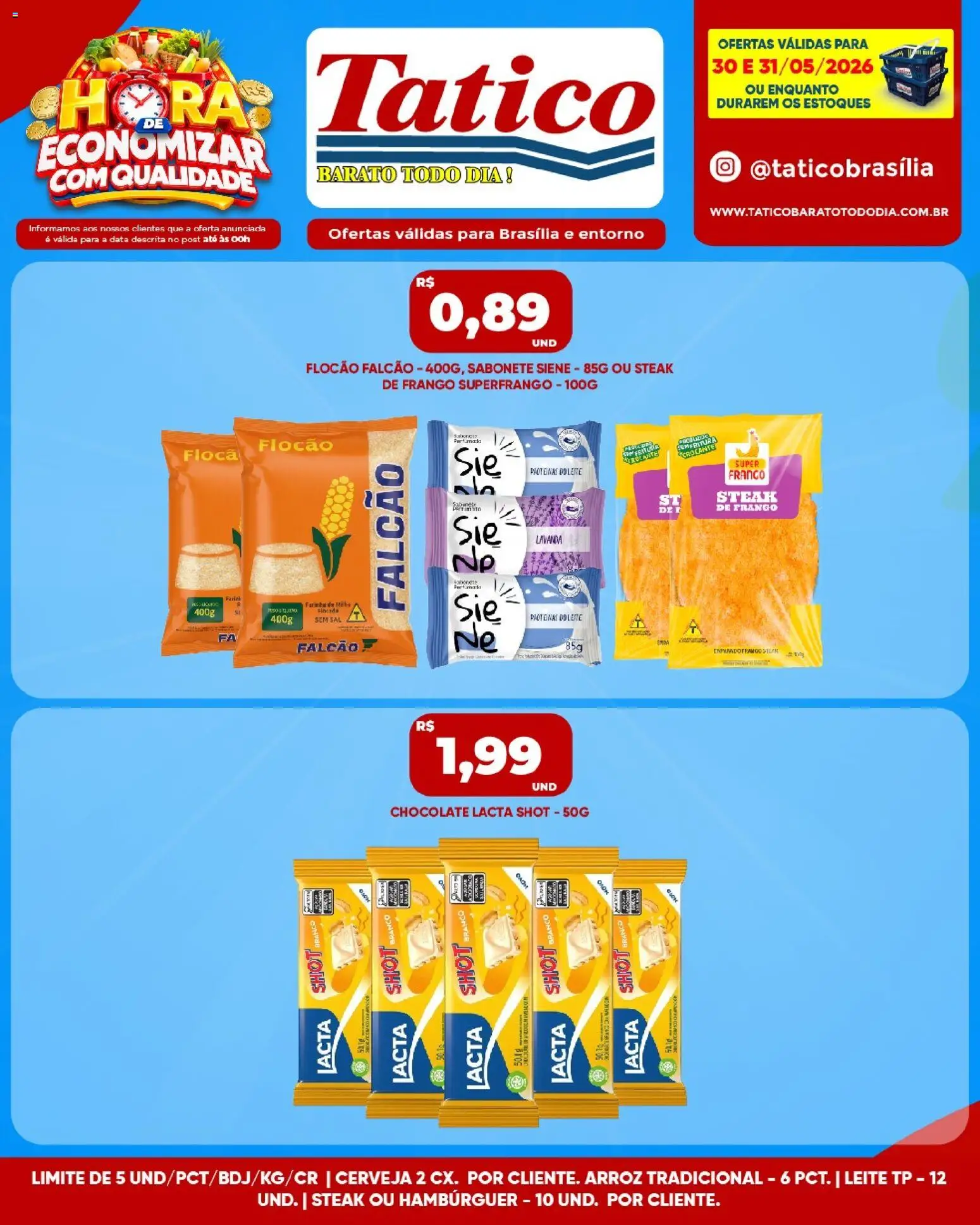 Tatico Folheto - válido de 01.06.2026 | Página: 22 | Produtos: Leite, Cerveja, Sal, Frango