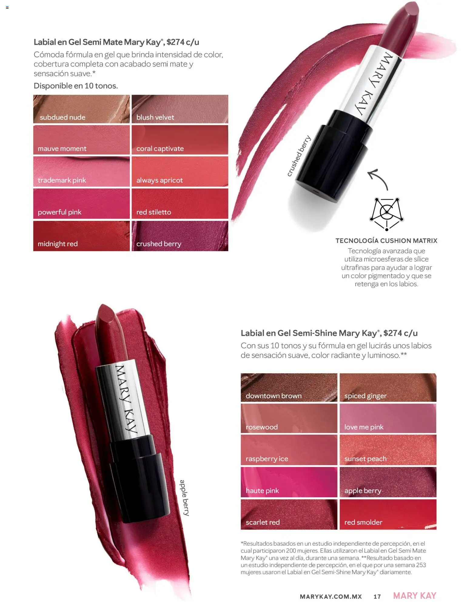 Nuevas ofertas de Mary Kay válidas en toda la República Mexicana desde el 01.04.2026. ¡Encuentra las mejores ofertas en Catálogo Mary Kay Abril 2026! | Página: 17 | Productos: Radiante, Mate