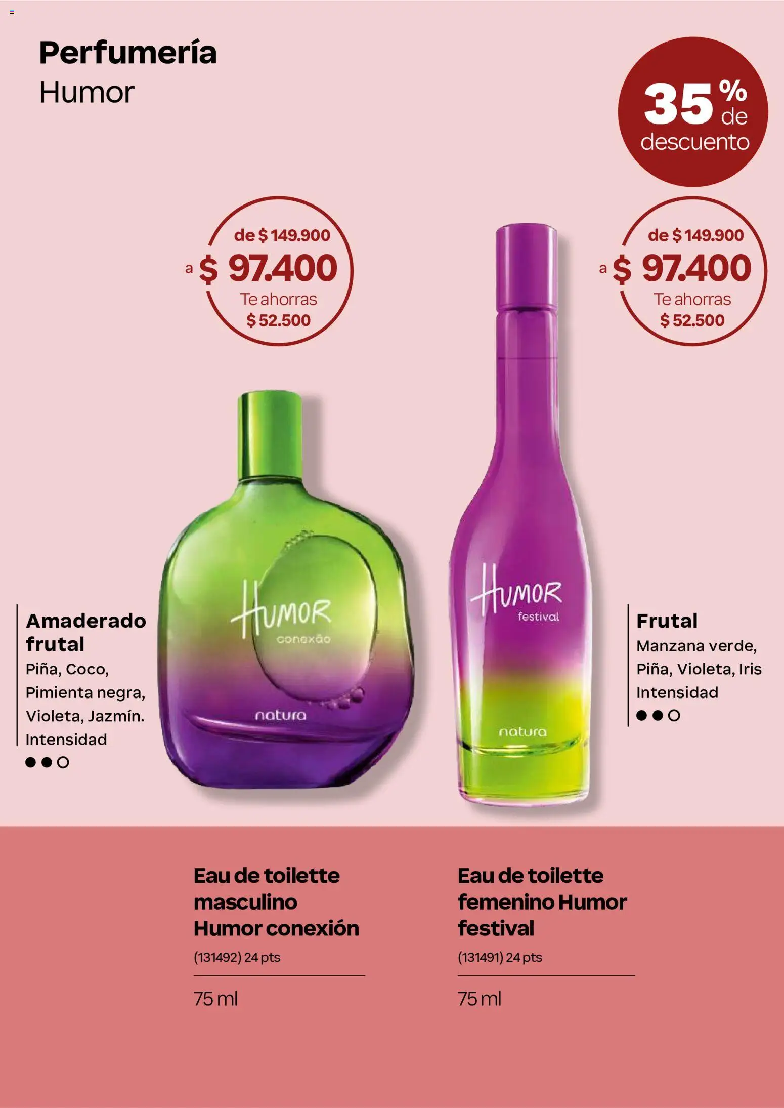 Natura revista - valida desde el 23/09/2026 | Página: 30 | Productos: Pimienta, Té, Manzana, Eau de toilette