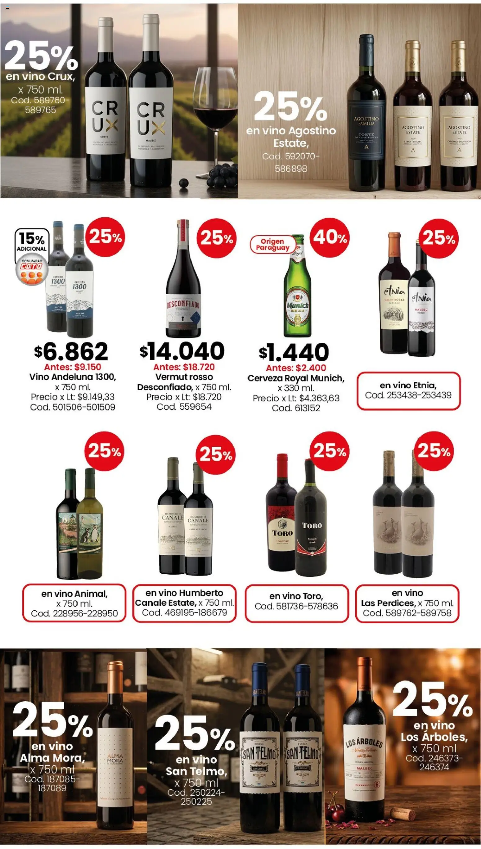 Coto - Almacén y bebidas │ válido desde el 13/07/2026 | Página: 9 | Productos: Vino, Cerveza