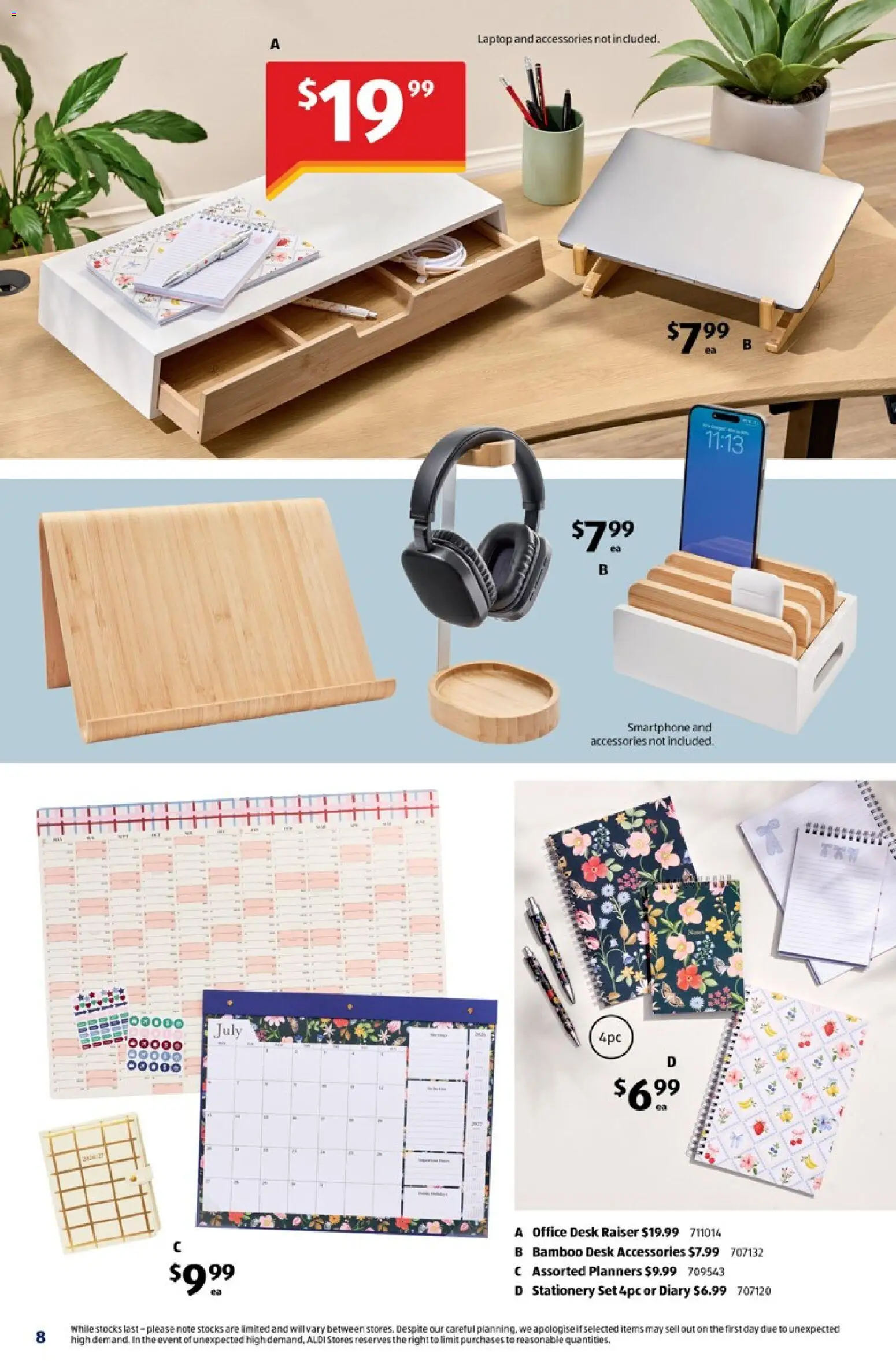 Aldi catalogue - valid from 20.05.2026 | Page: 8 | Products: Desk, Accessories, Smartphone, Laptop