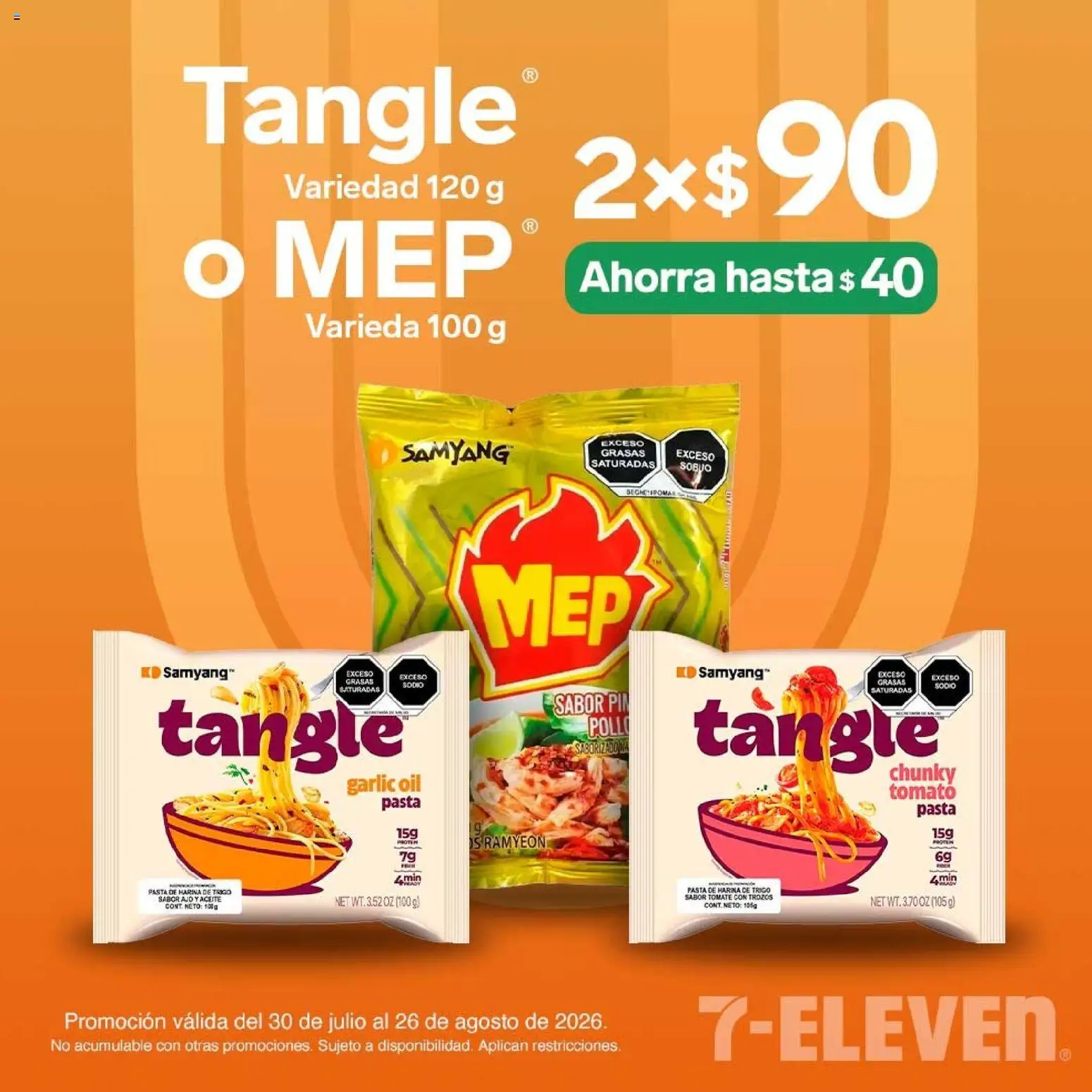Nuevas ofertas de 7-Eleven válidas en toda la República Mexicana desde el 30/07/2026. ¡Encuentra las mejores ofertas en 7-Eleven folleto! | Página: 5 | Productos: Harina, Tomate, Ajo, Pasta