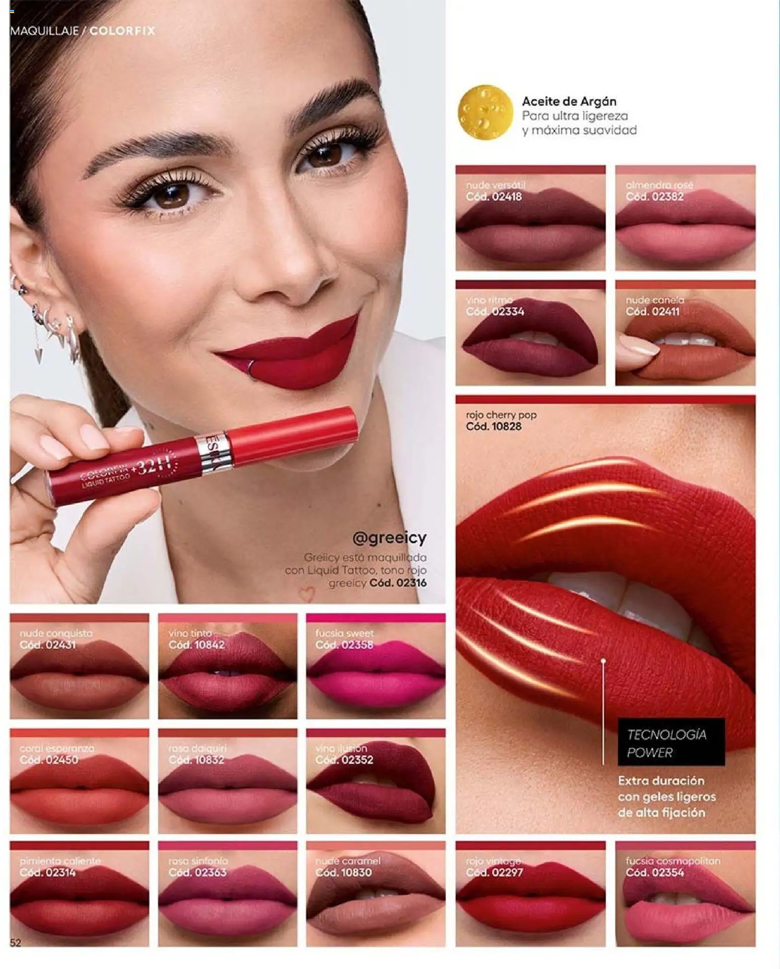 Ésika revista - valida desde el 30/10/2026 | Página: 52 | Productos: Pimienta, Almendra, Vino tinto, Maquillaje