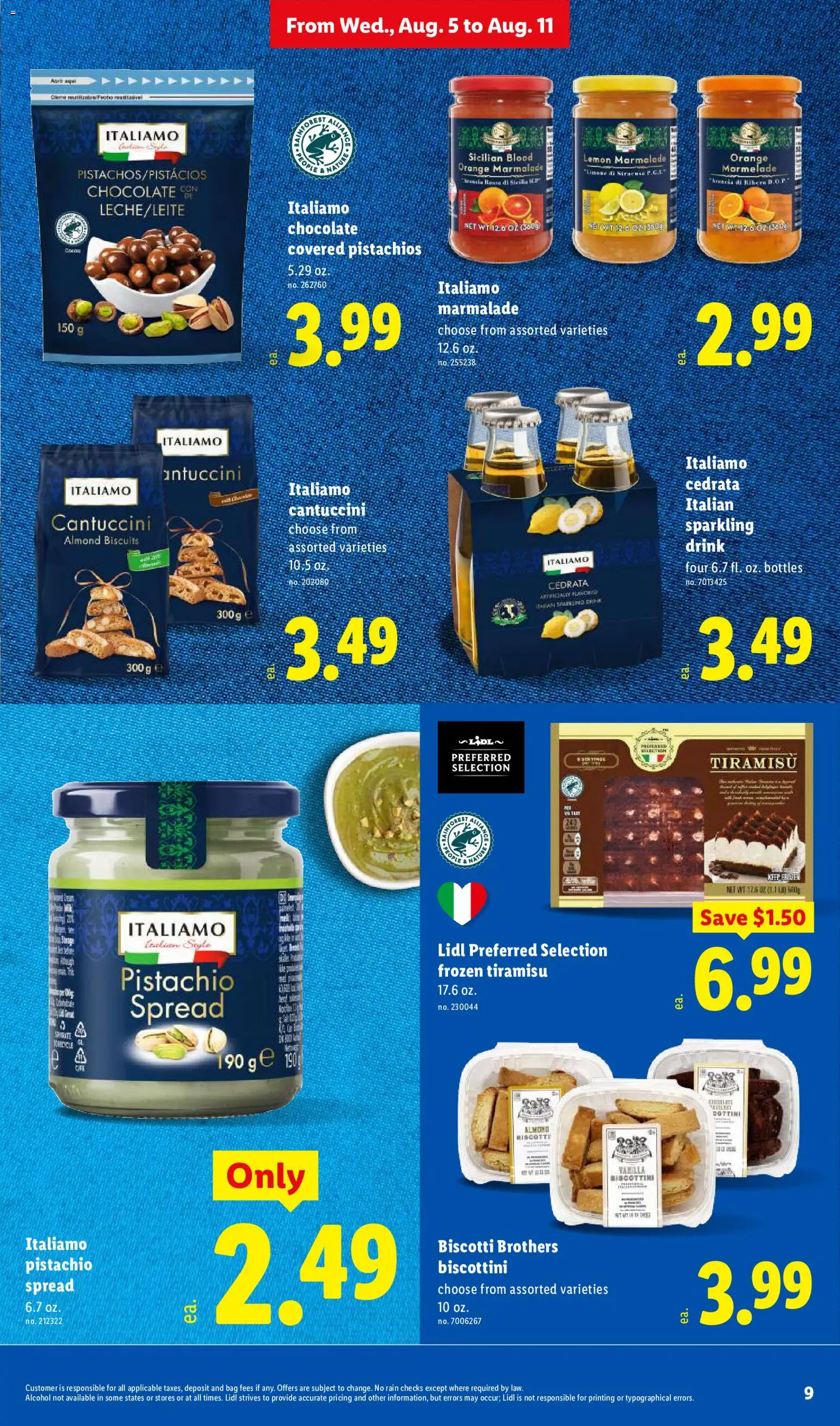 Lidl Weekly Ad - valid from 08/05/2026 | Page: 9 | Products: Chocolate, Lemon, Bag