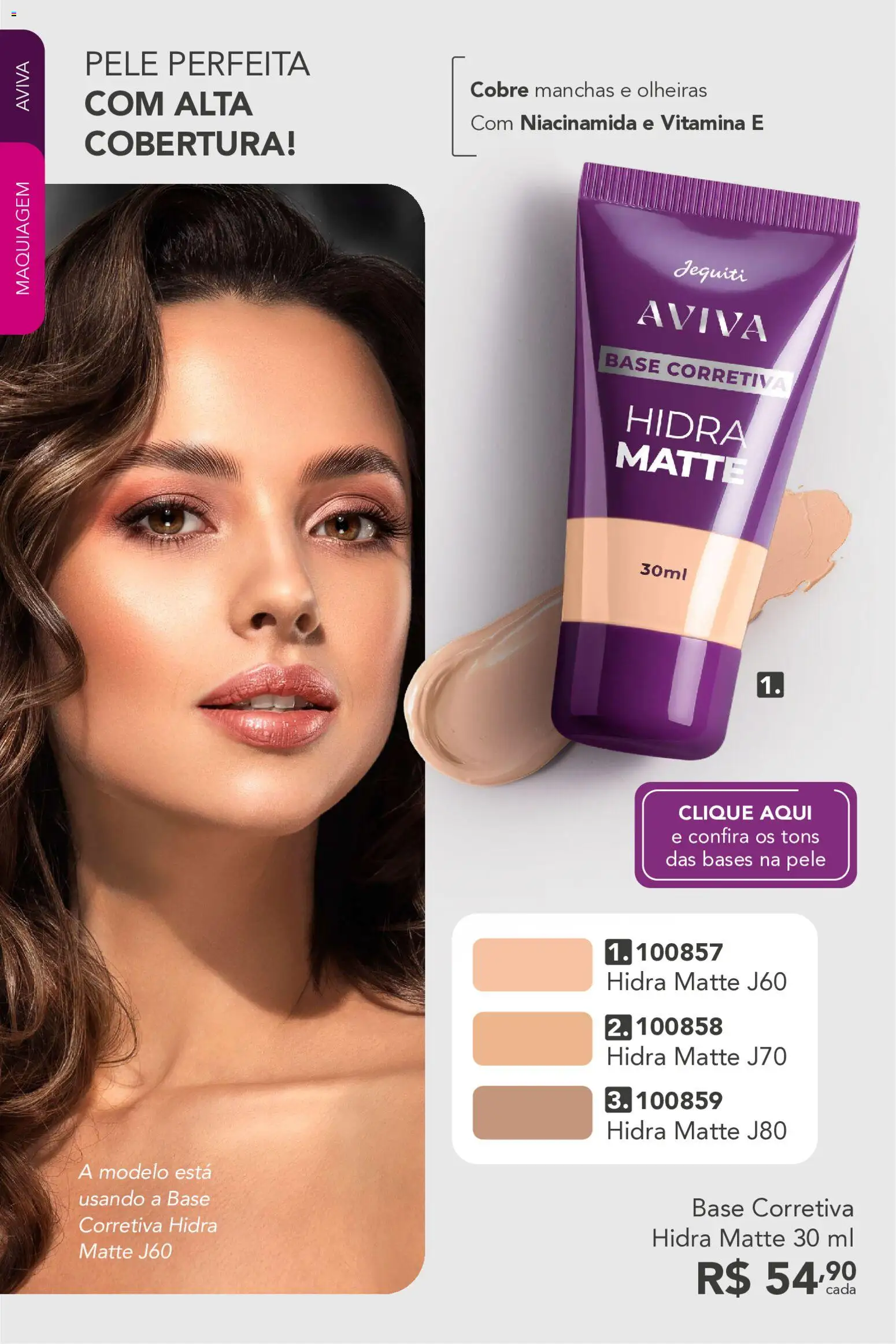 Jequiti Folheto - válido de 07/08/2026 | Página: 21 | Produtos: Maquiagem, Base