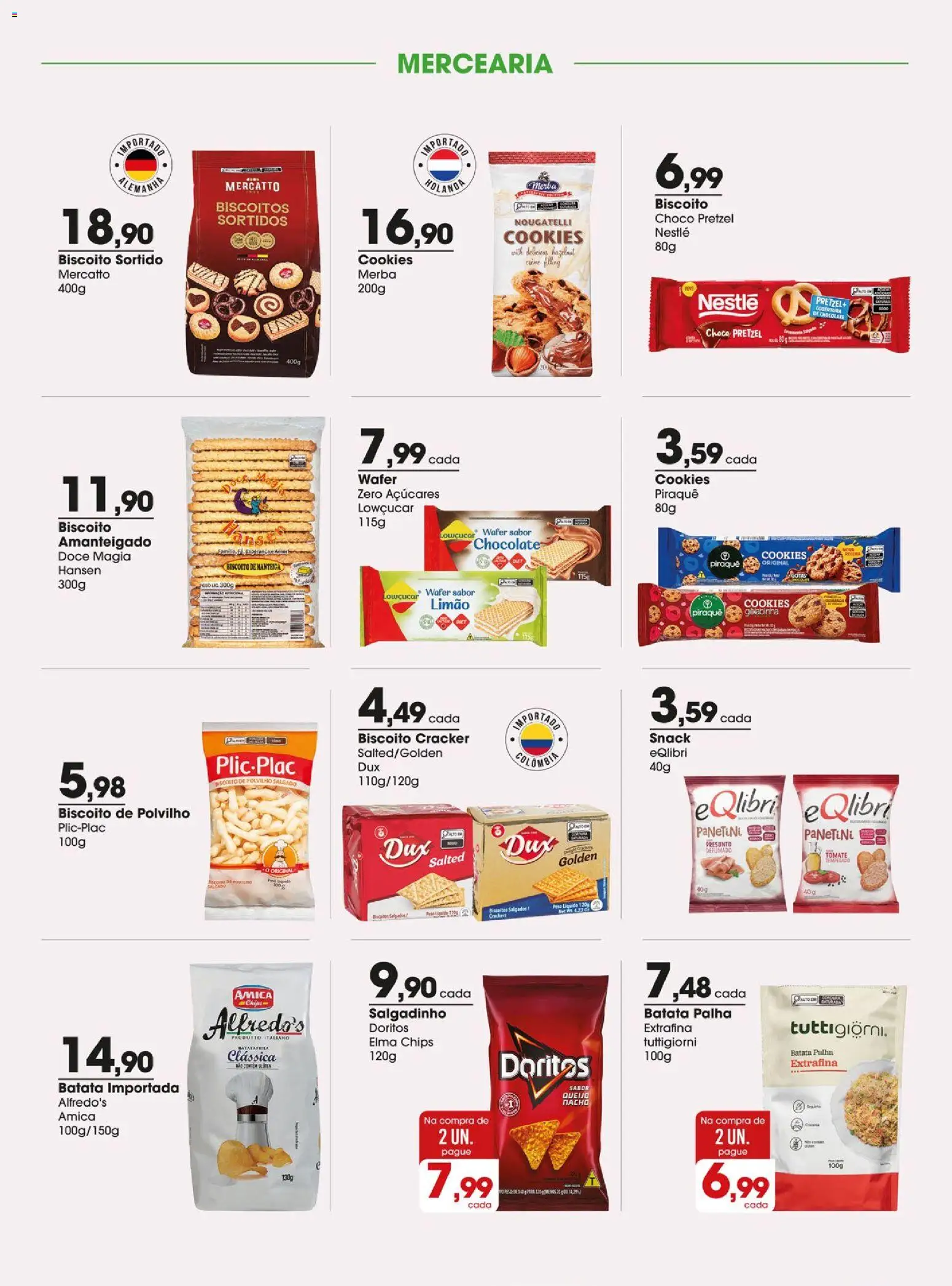 Zaffari Folheto - válido de 14/07/2026 | Página: 7 | Produtos: Elma Chips, Manteiga, Presunto, Batata palha