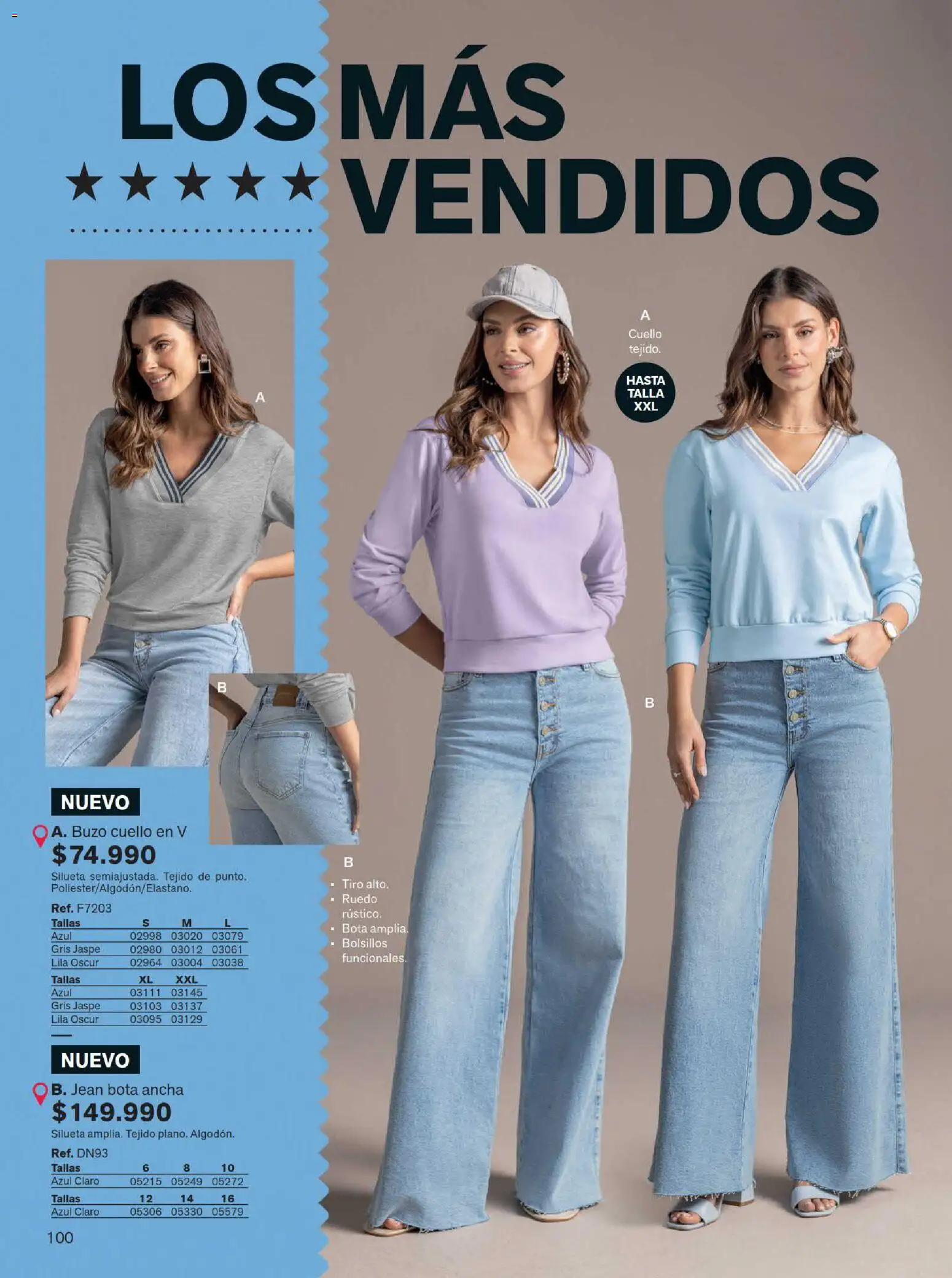 Leonisa revista - valida desde el 15/07/2026 | Página: 100 | Productos: Jean, Buzo, Cuello