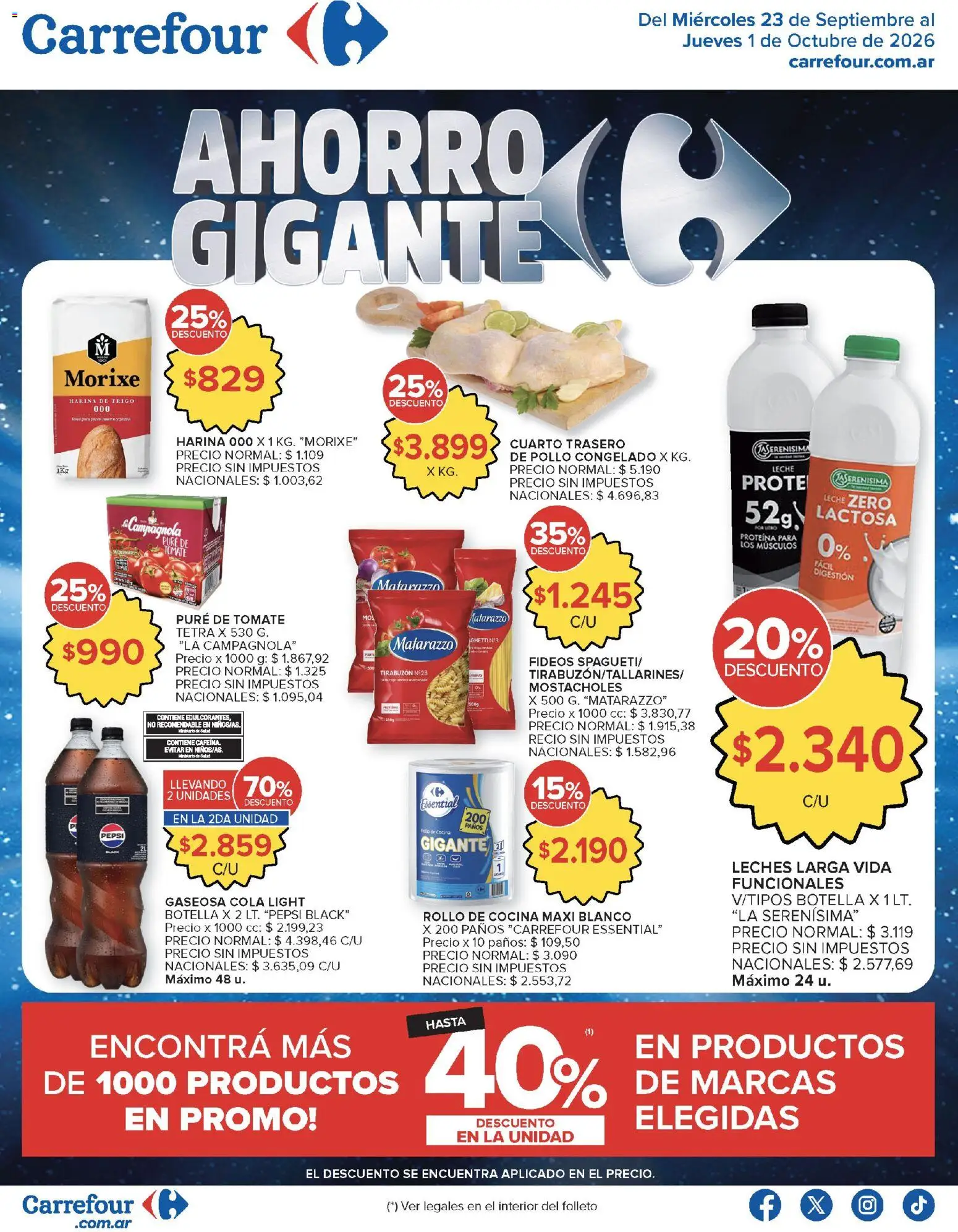 Carrefour - Carrefour Hiper Ofertas │ válido desde el 23/09/2026 | Página: 1