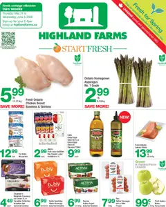 Preview of Highland Farms weekly flyer / circulaire from shop Highland Farms valid from 21.05.2026