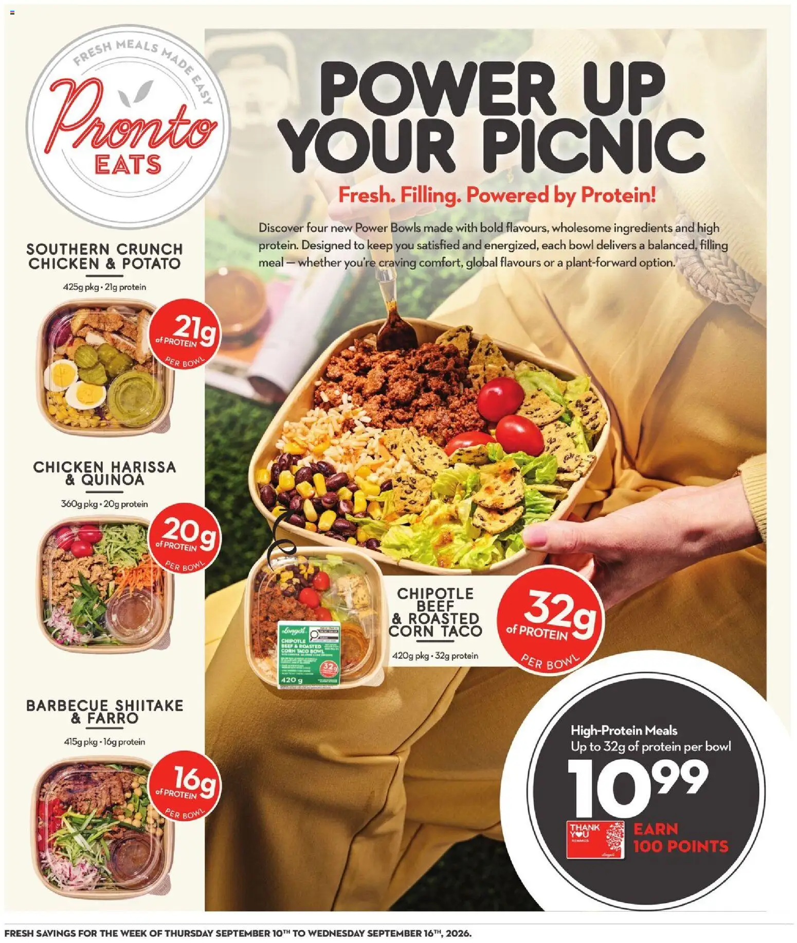 Longo's flyer valid from Sep 10, 2026 | Page: 19 | Products: Quinoa, Corn, Protein, Ingredients